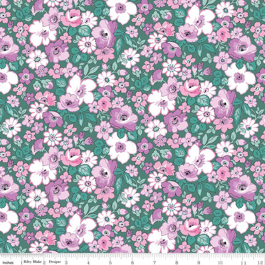 Heirloom Collection | Hedgerow Bloom A by Liberty Fabrics for Riley Blake Designs | 016668110A