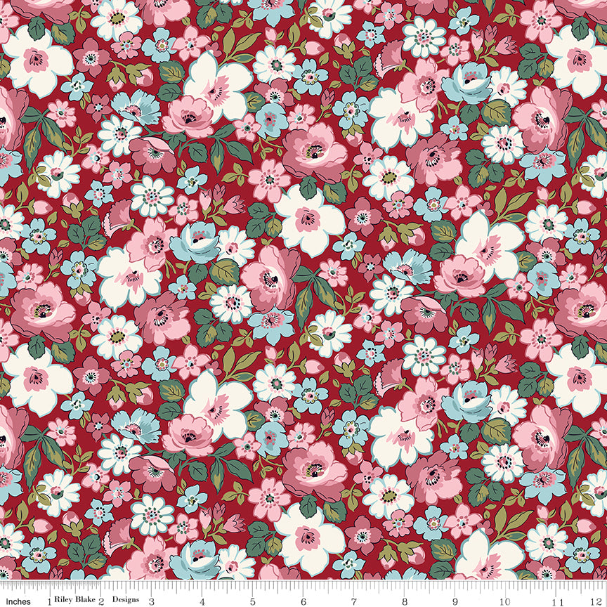 Heirloom Collection | Hedgerow Bloom C by Liberty Fabrics for Riley Blake Designs | 016668110C