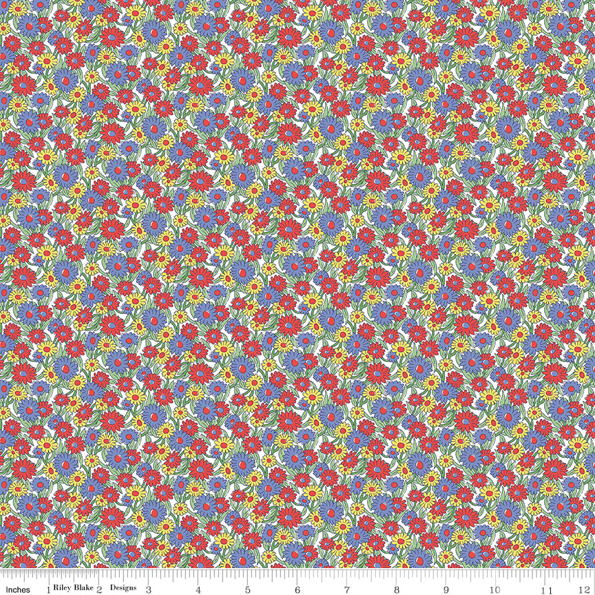Heirloom Collection | Marguerite Meadow B by Liberty Fabrics for Riley Blake Designs | 016668111B