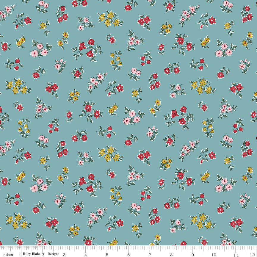 Heirloom Collection | Posy Sprig C by Liberty Fabrics for Riley Blake Designs | 016668112C