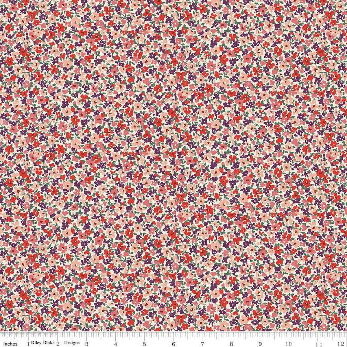 Woodland Walk - Misty Morning Forest Floor C by Liberty Fabrics