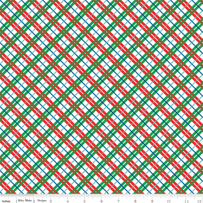 Deck the Halls | Check B by Liberty Fabrics for Riley Blake | 01666886B