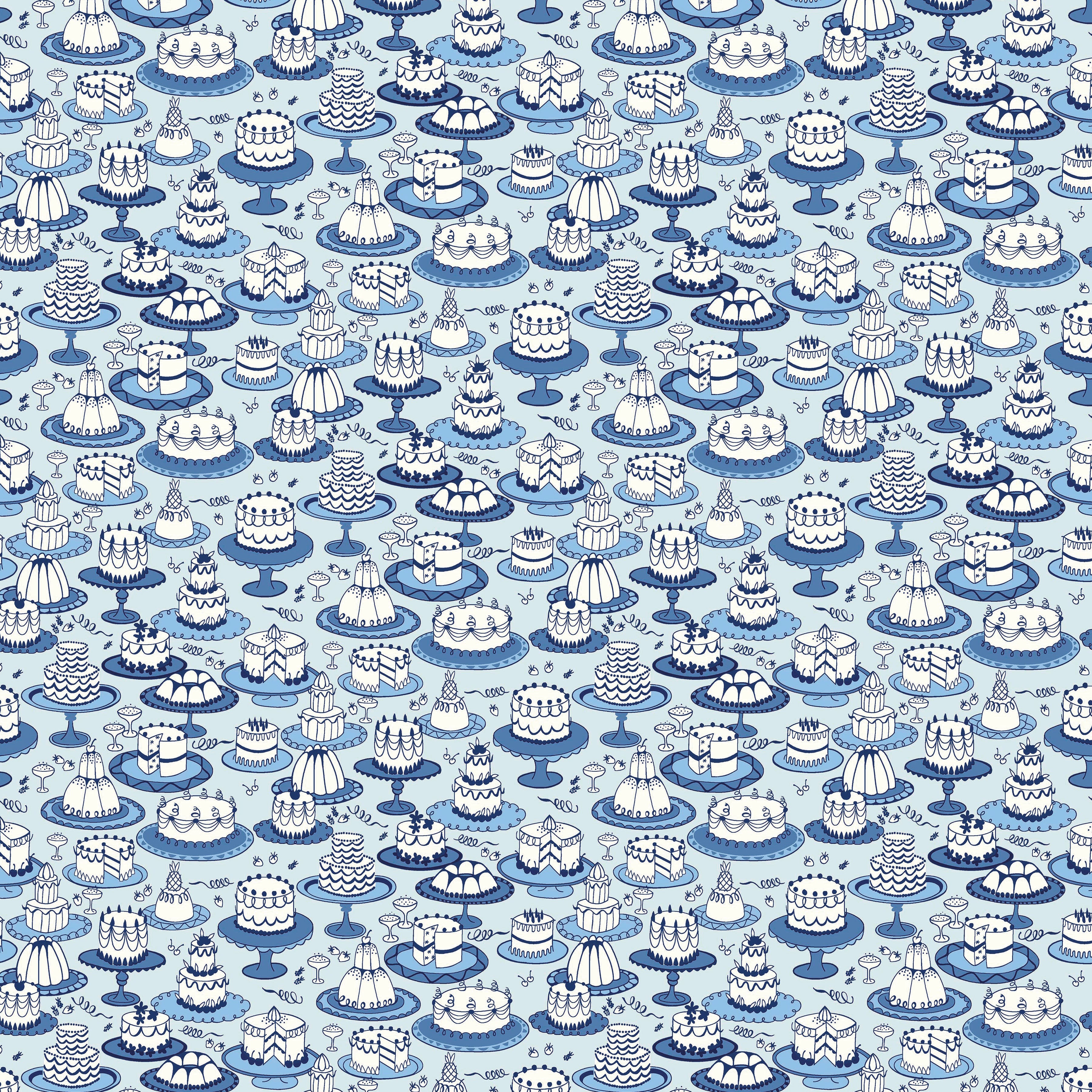 Garden Party | Blue China 5" Charm Pack by Liberty Fabrics for Riley Blake | 42 pcs