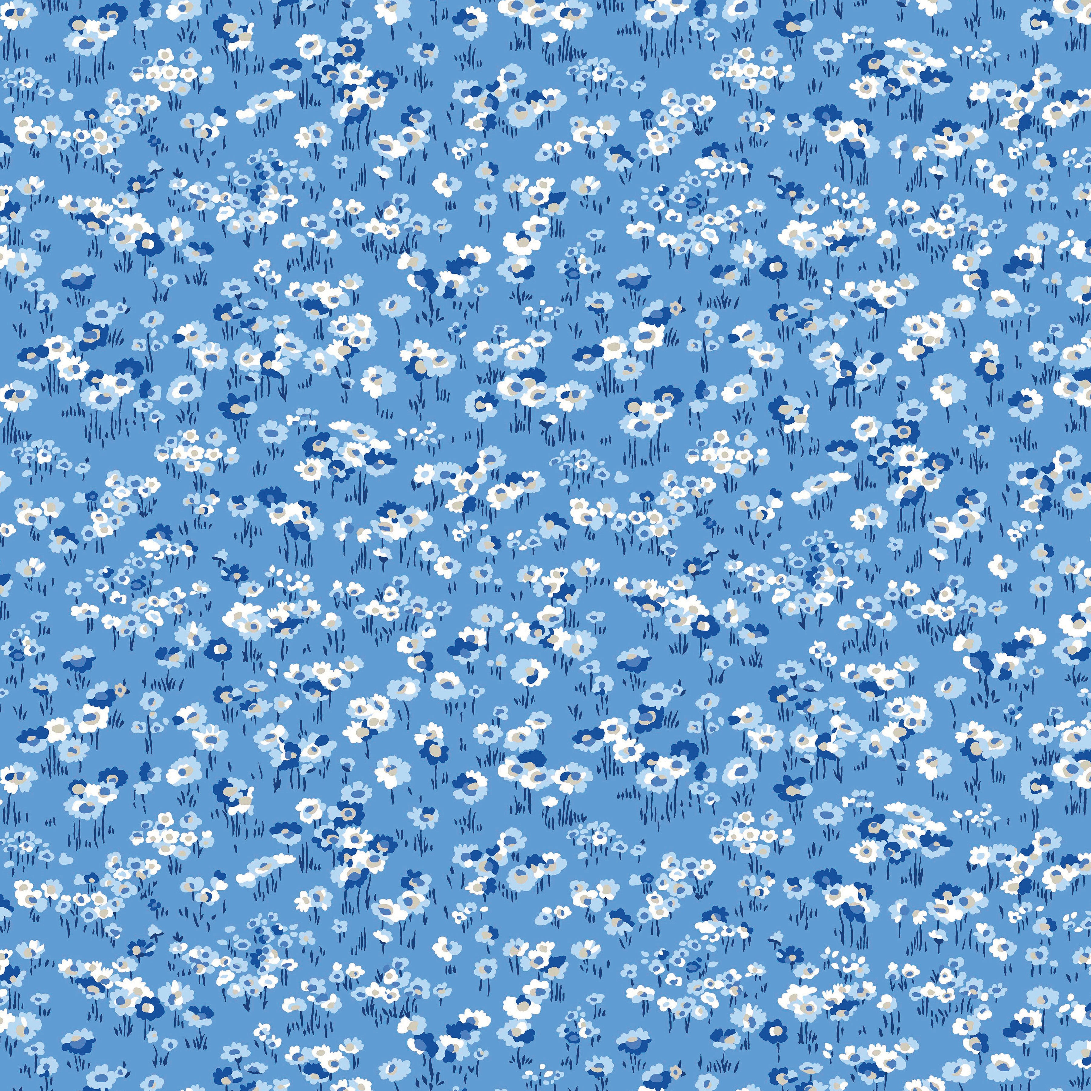 Garden Party | Blue China 10" Square Pack by Liberty Fabrics for Riley Blake | 42 pcs