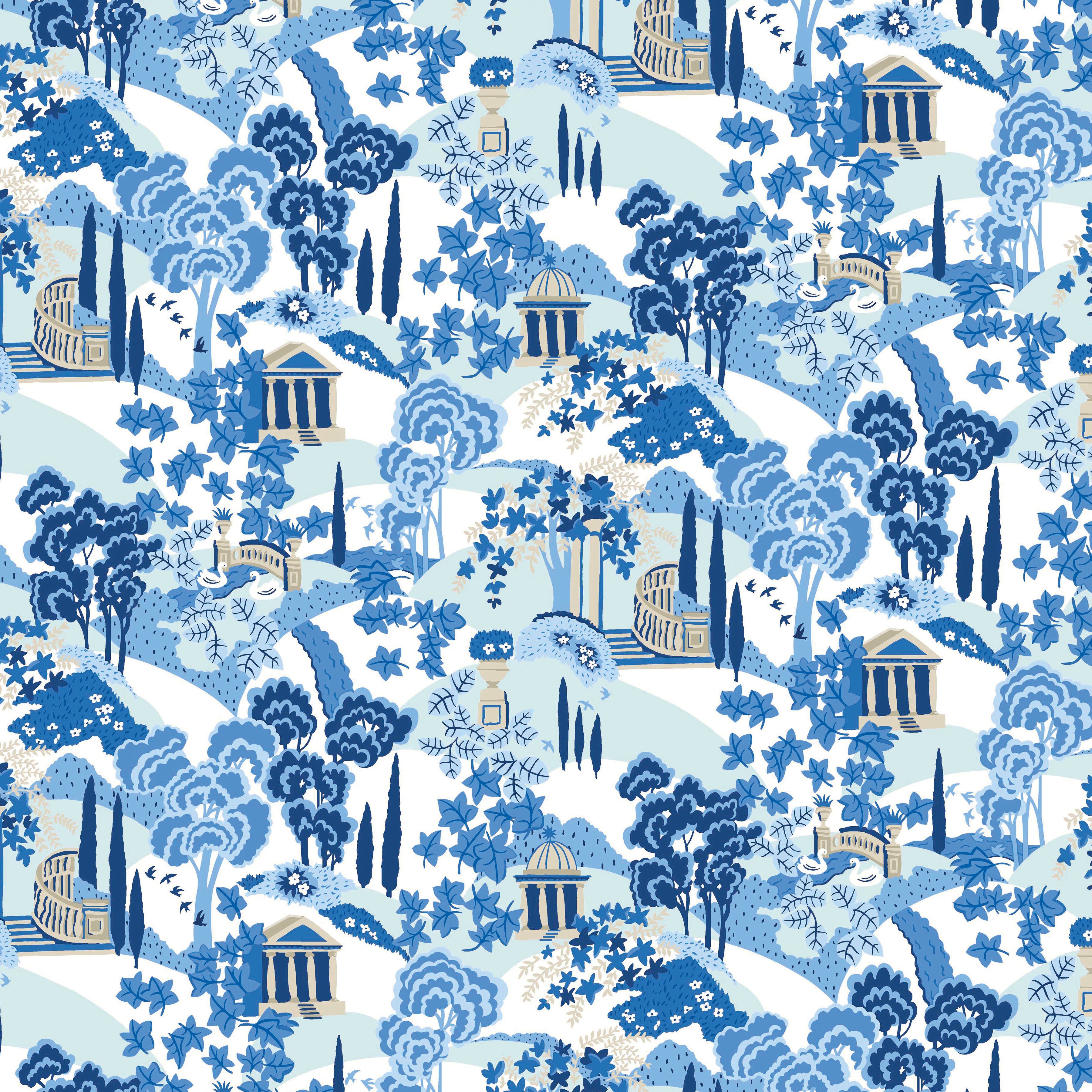 Garden Party | Blue China 5" Charm Pack by Liberty Fabrics for Riley Blake | 42 pcs