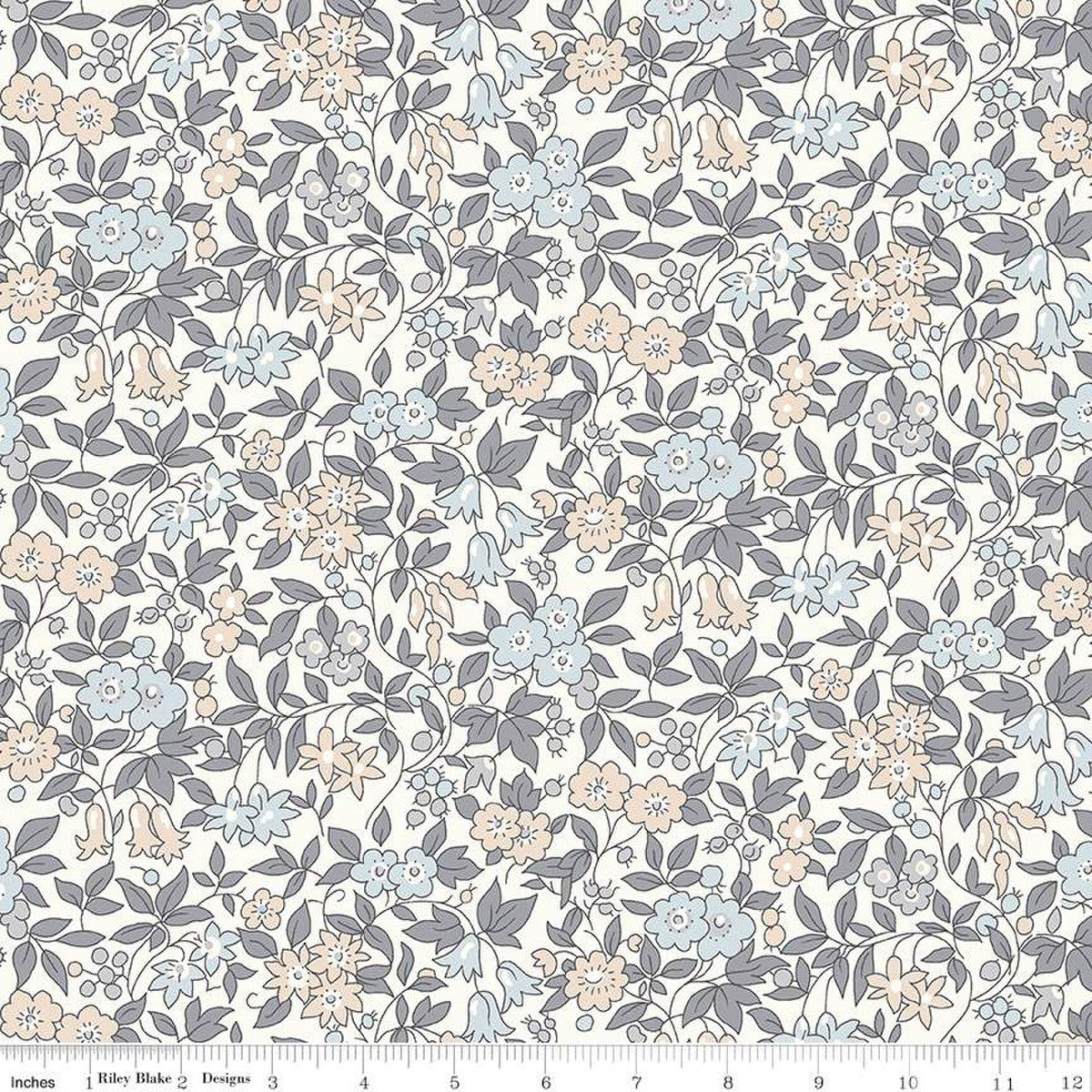 Trailing Blossom B | 107" Quilt Backing Fabric by Liberty Fabrics for Riley Blake | 0166W68203B