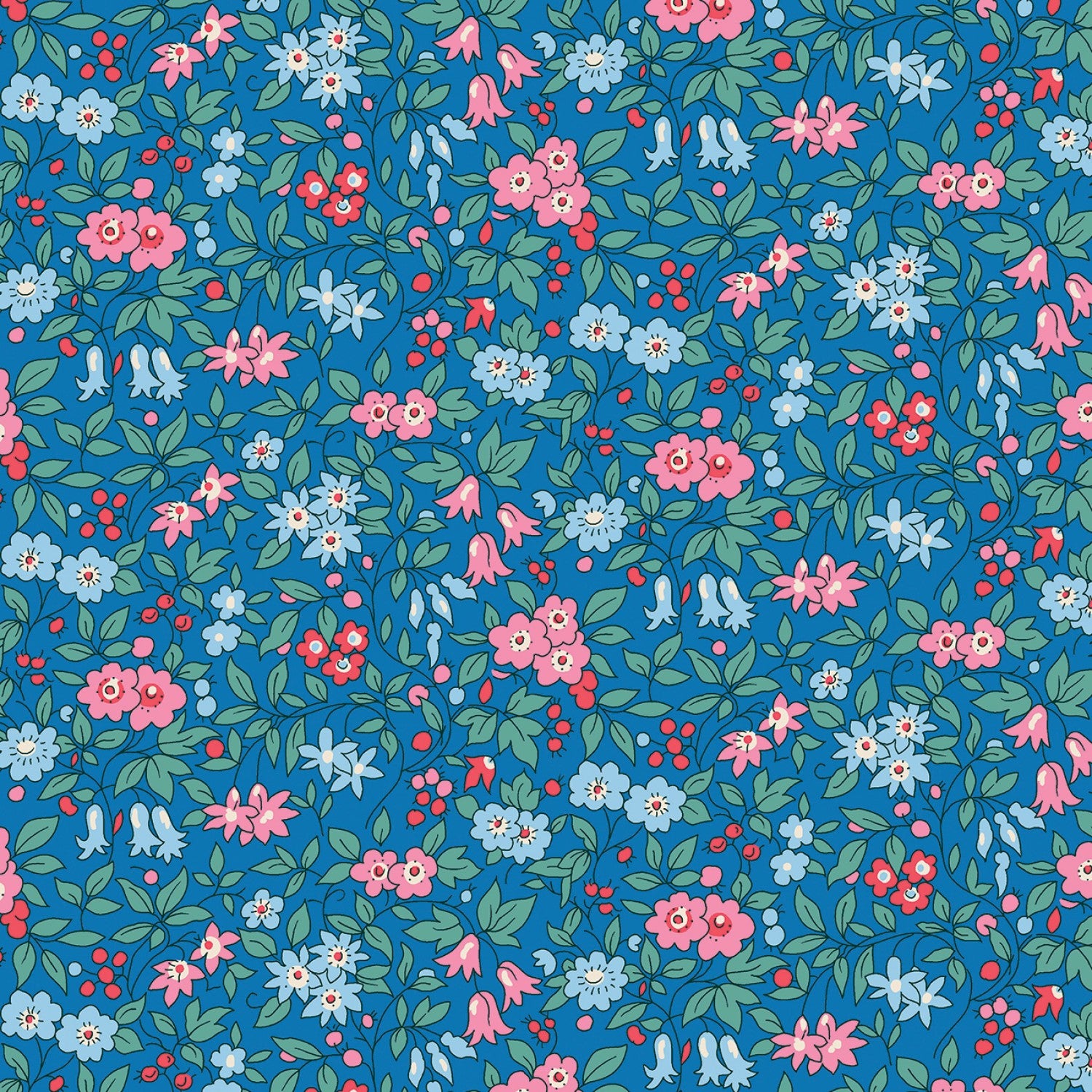Trailing Blossom C | 107" Quilt Backing Fabric by Liberty Fabrics for Riley Blake | 0166W68203C