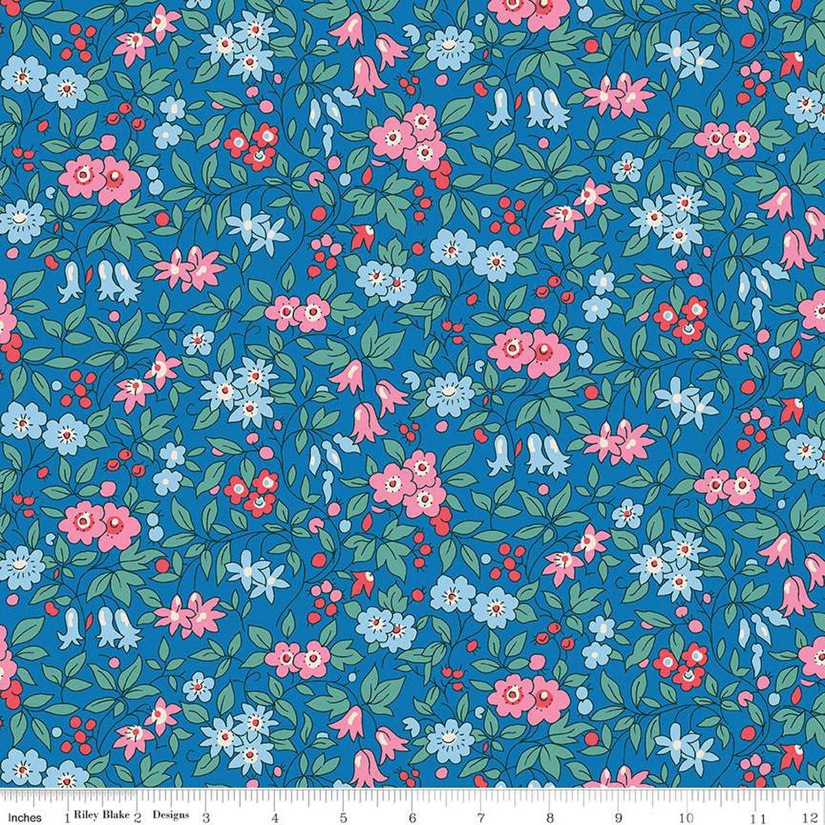 Trailing Blossom C | 107" Quilt Backing Fabric by Liberty Fabrics for Riley Blake | 0166W68203C