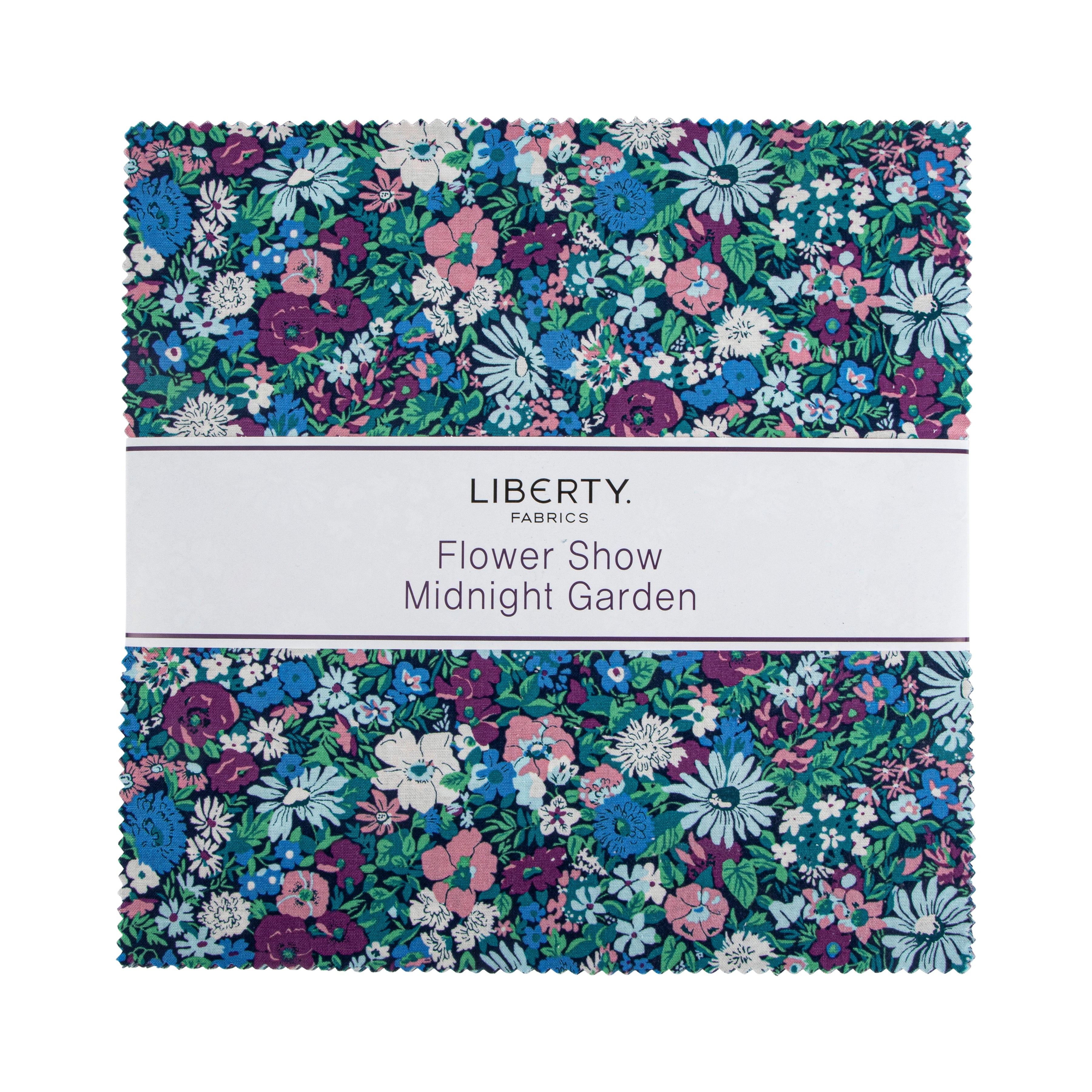 Flower Show | Midnight Garden 10" Square Pack by Liberty Fabrics for Riley Blake | 42 pcs