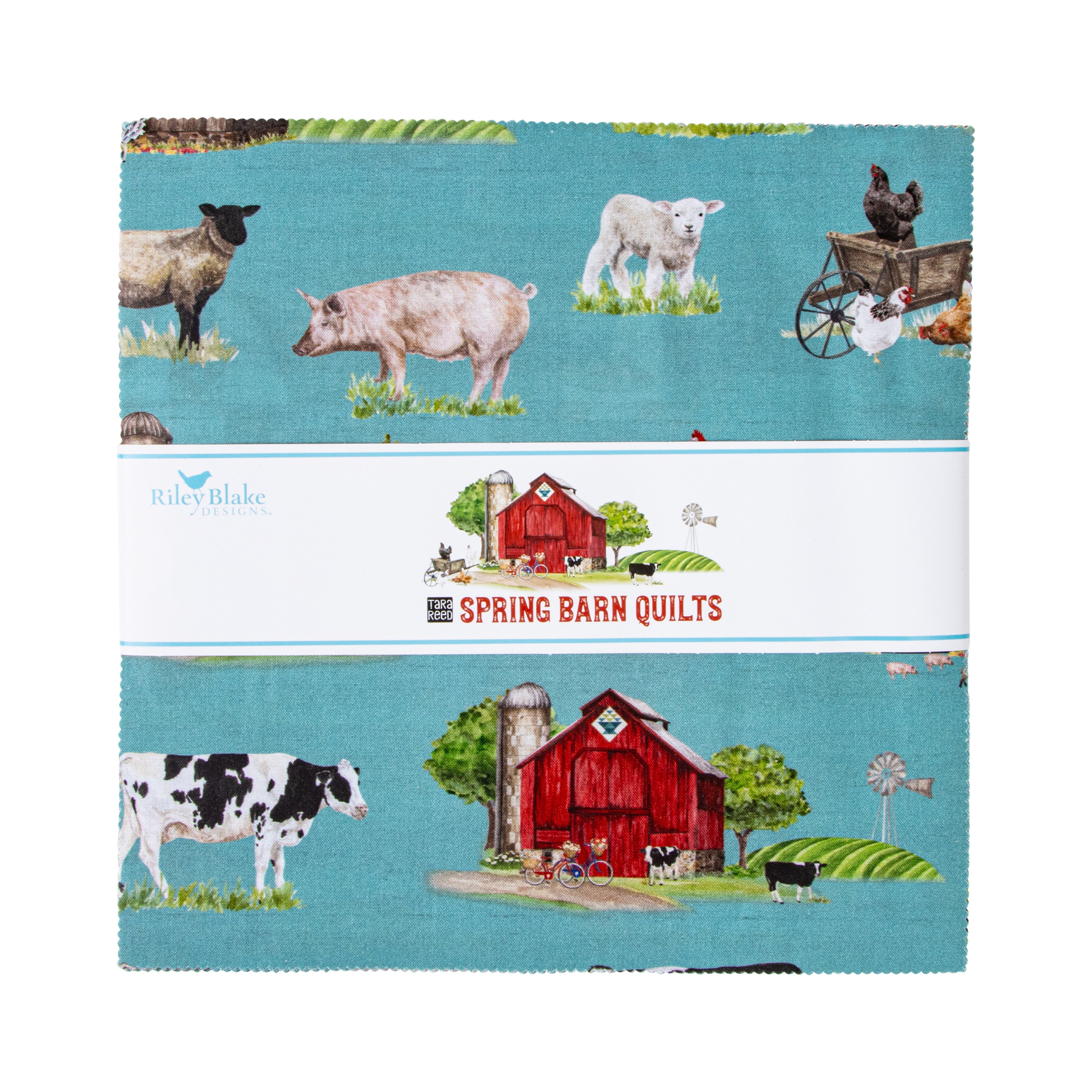 Spring Barn Quilts | 10" Square Pack by Tara Reed for Riley Blake Designs | 42 pcs