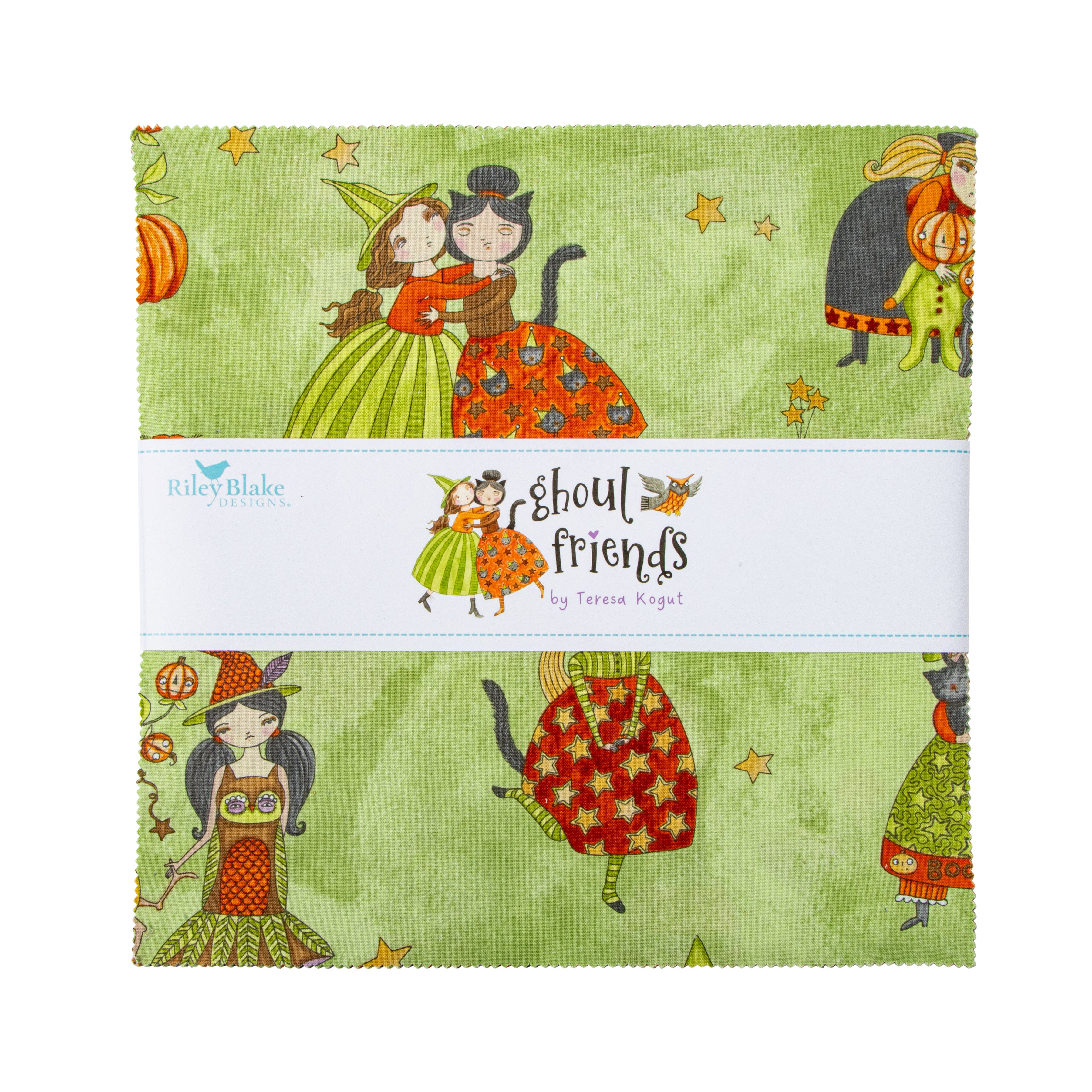 Ghoul Friends | 10" Square Pack by Teresa Kogut for Riley Blake | 42 pcs