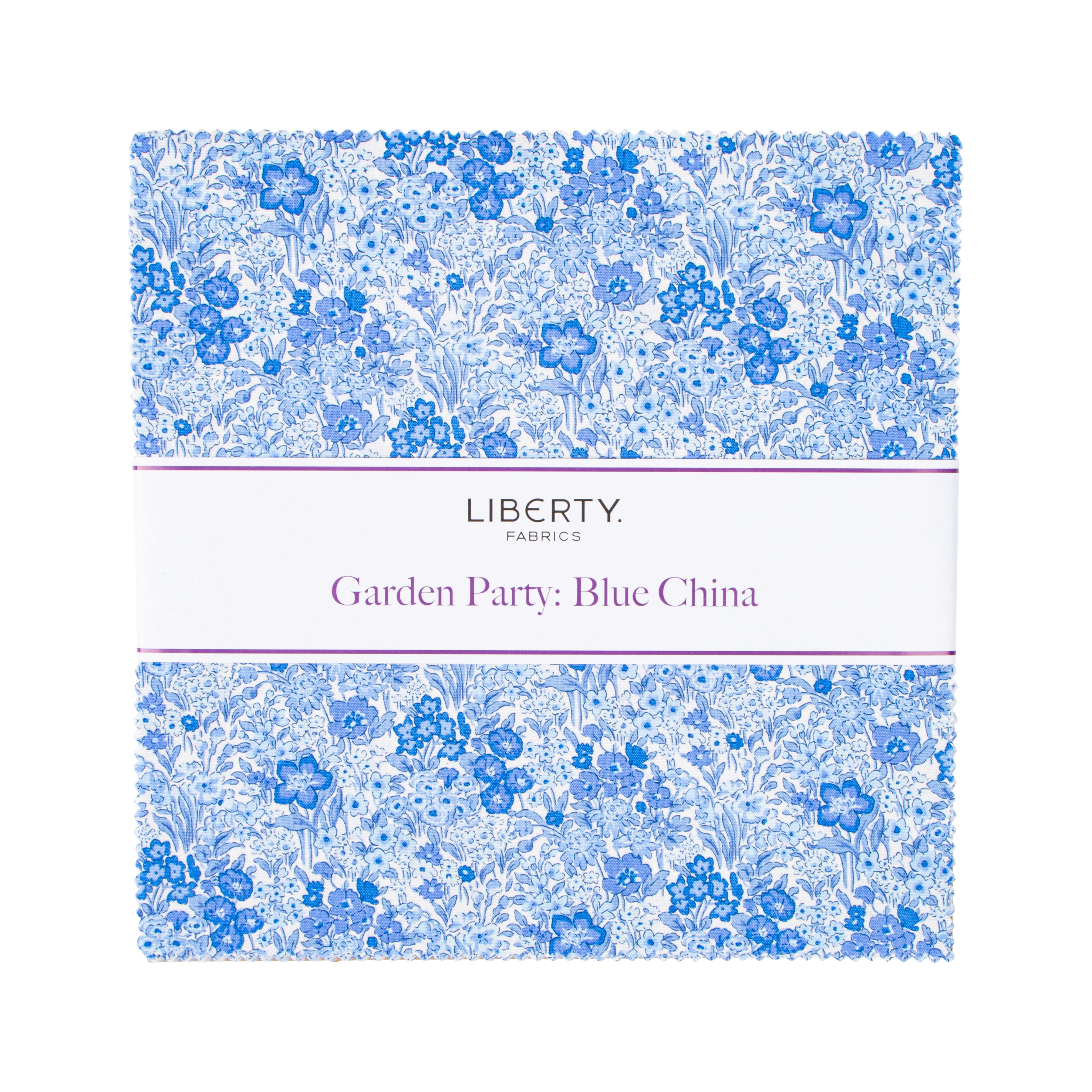 Garden Party | Blue China 10" Square Pack by Liberty Fabrics for Riley Blake | 42 pcs