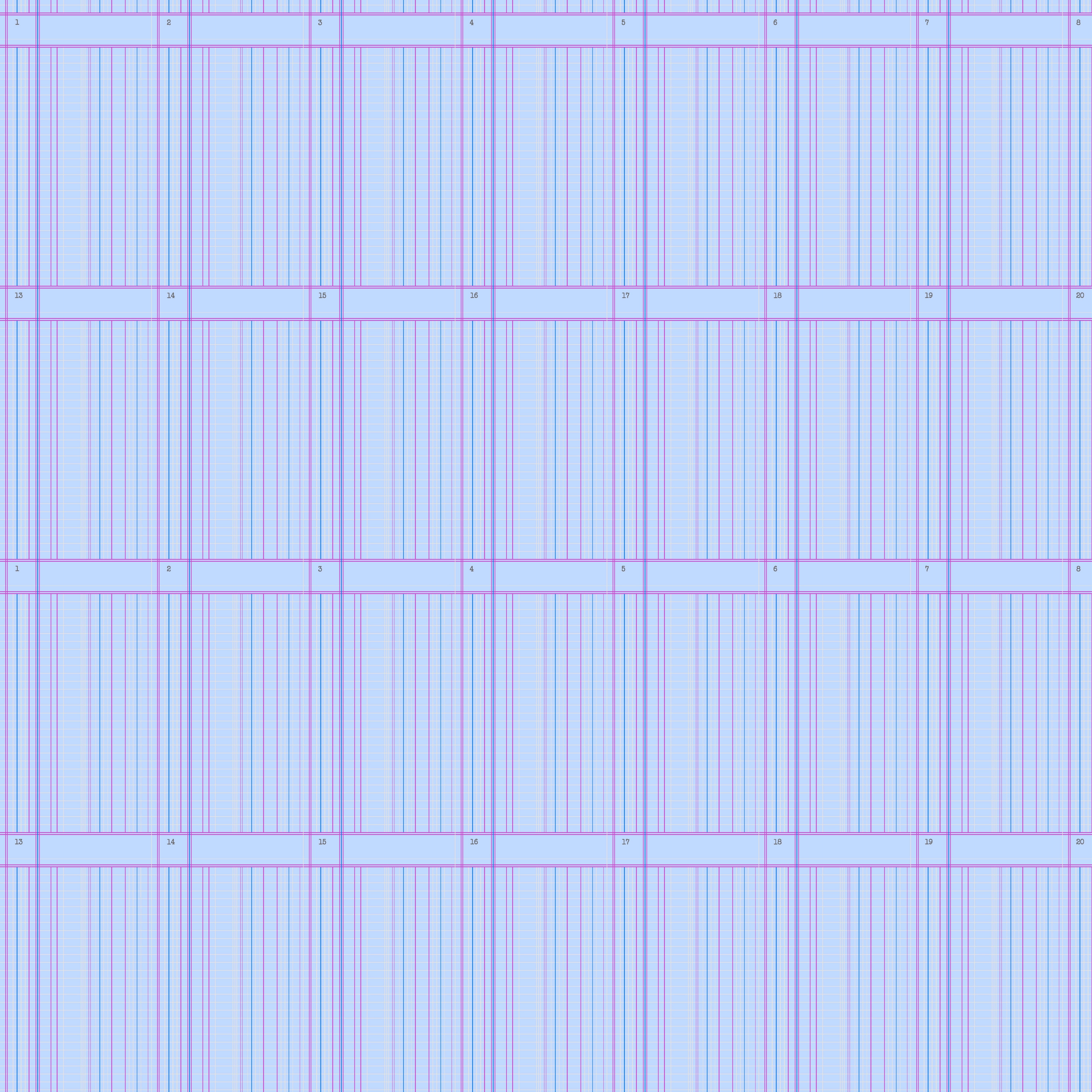 Sun Print 2026 | Ledger Forget Me Not by Alison Glass for Andover | A-10049-B