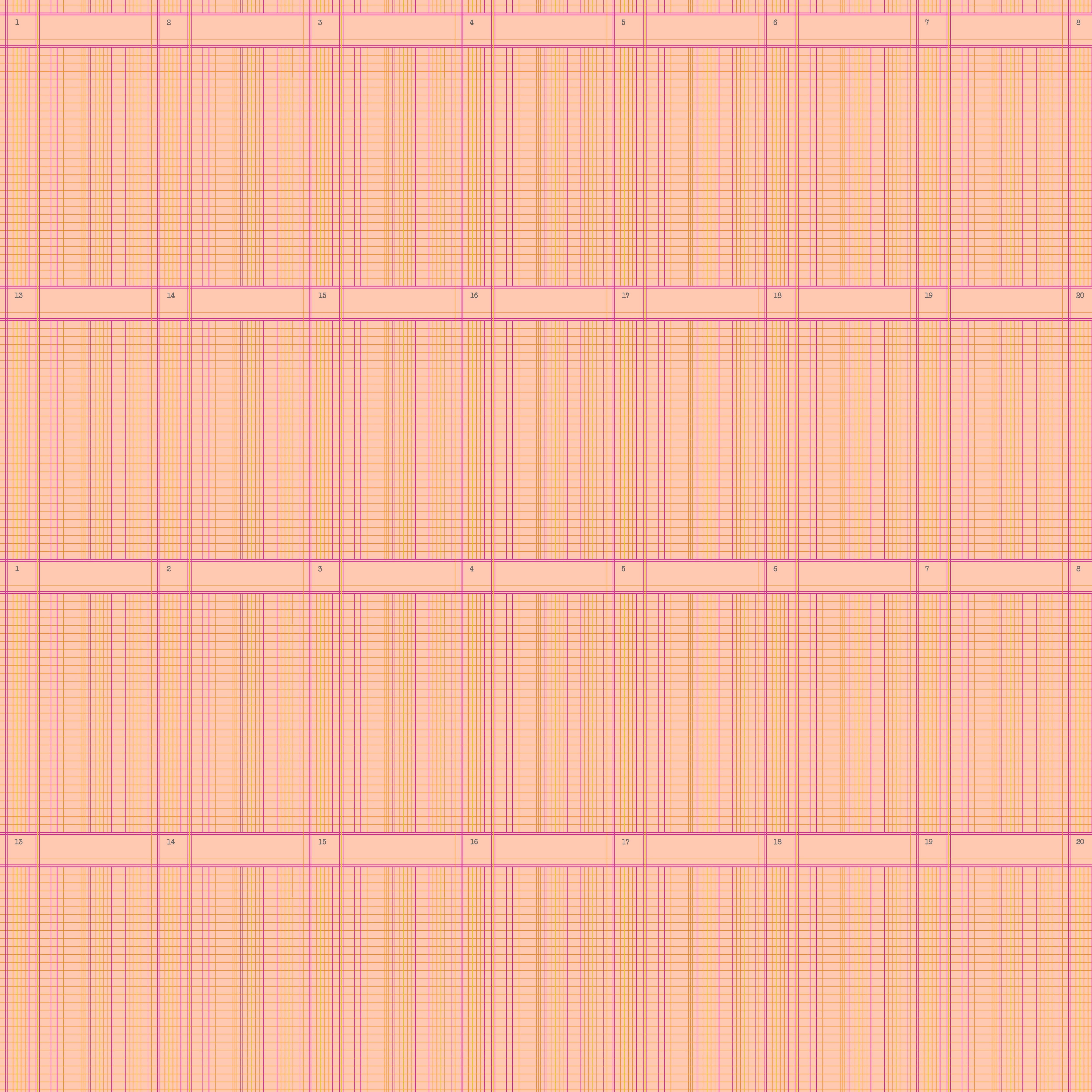 Sun Print 2026 | Ledger Tangerine by Alison Glass for Andover | A-10049-O