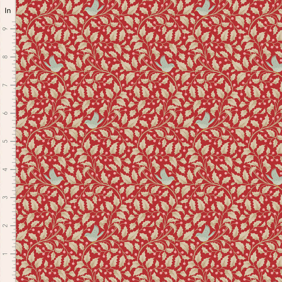 Merry Little Christmas | Fat Quarter Bundle - Red by Tone Finnanger for Tilda Fabrics | 5 pcs
