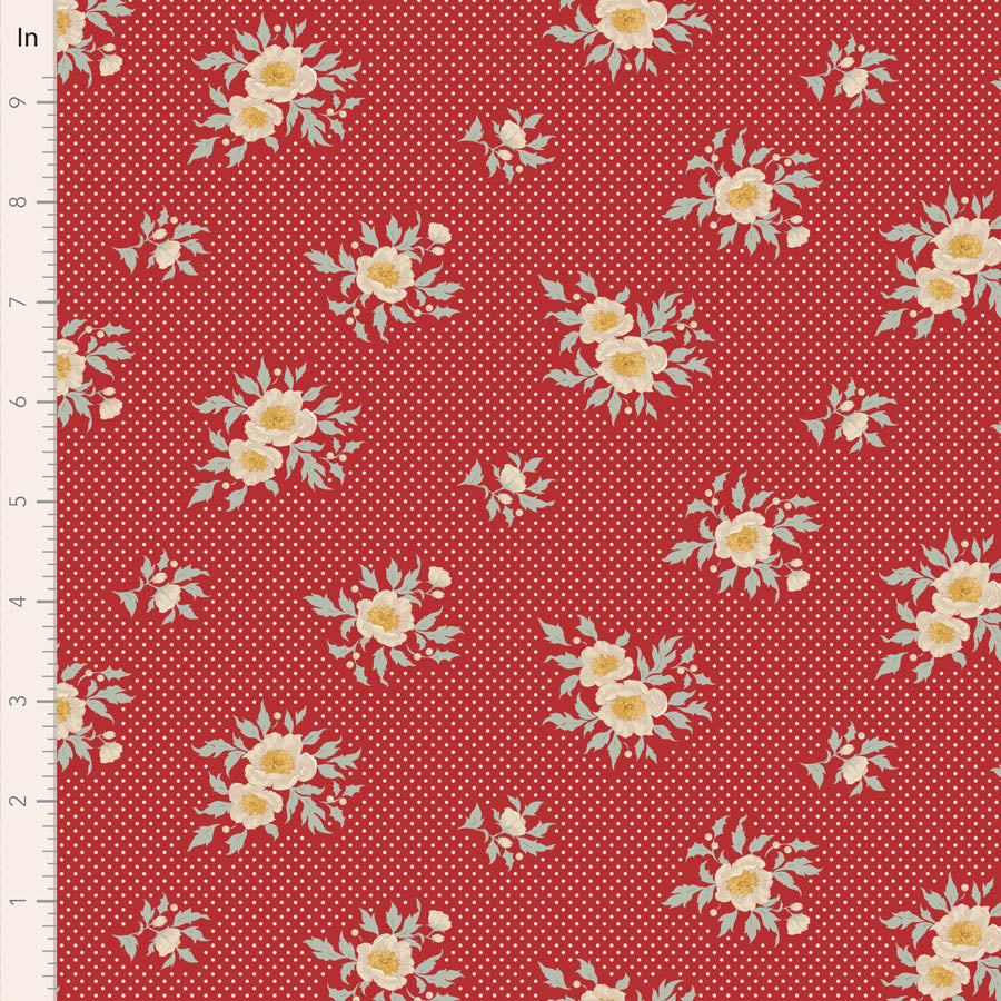 Merry Little Christmas | Fat Quarter Bundle - Red by Tone Finnanger for Tilda Fabrics | 5 pcs