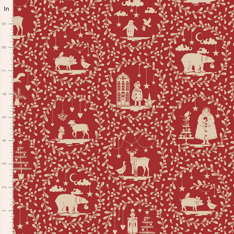Merry Little Christmas | 5" Charm Pack by Tone Finnanger for Tilda Fabrics | 40 pcs