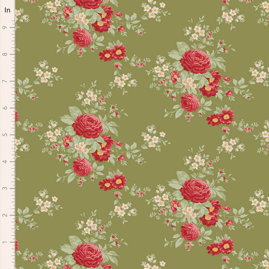Merry Little Christmas | Fat Quarter Bundle - Green by Tone Finnanger for Tilda Fabrics | 5 pcs