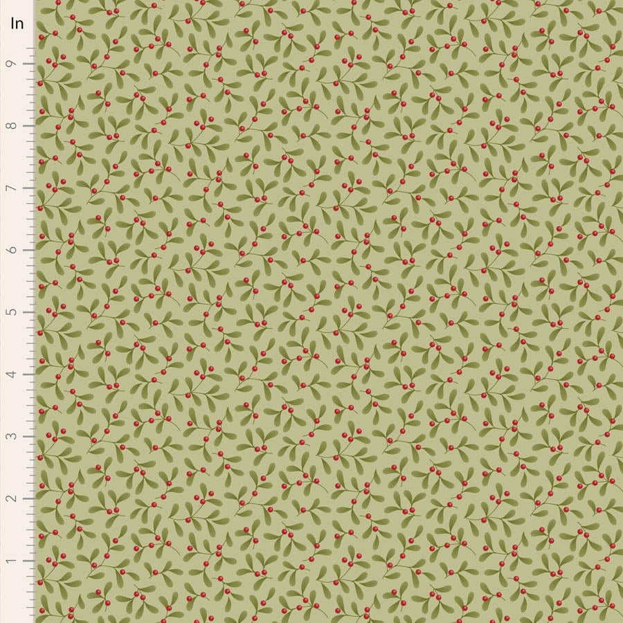 Merry Little Christmas | Fat Quarter Bundle - Green by Tone Finnanger for Tilda Fabrics | 5 pcs
