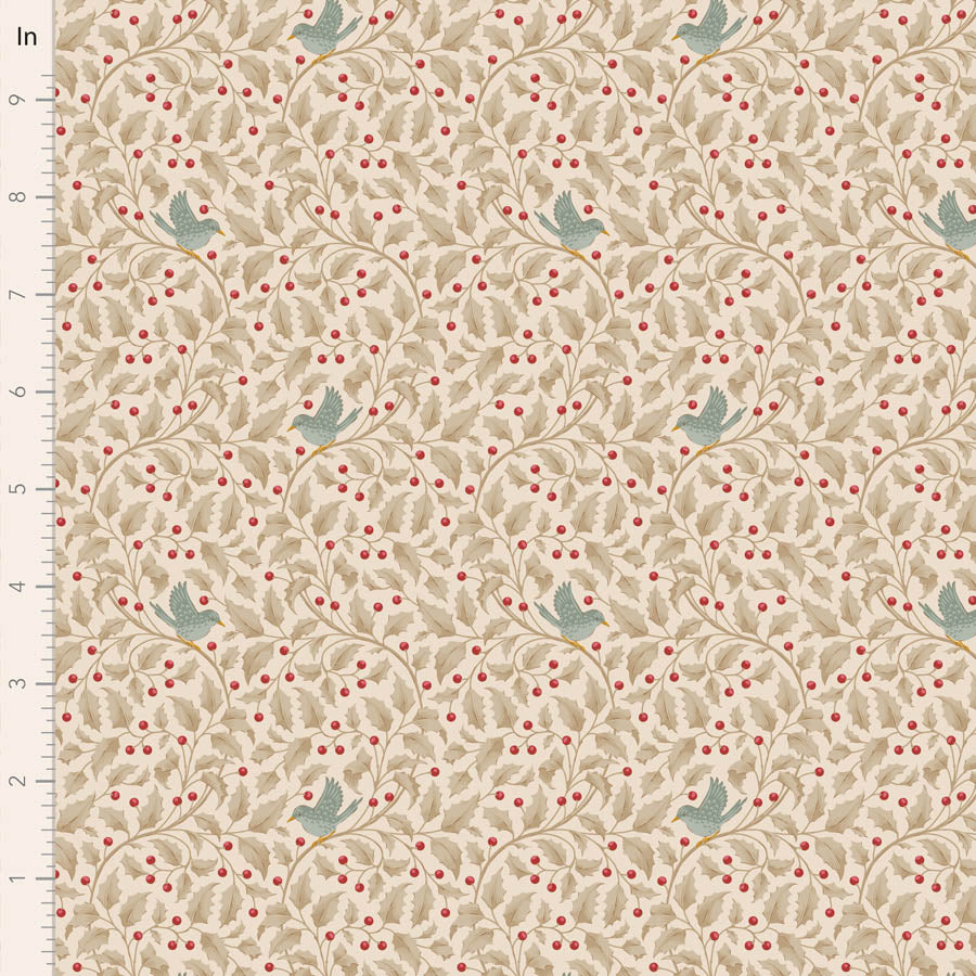 Merry Little Christmas | Fat Quarter Bundle - Cream by Tone Finnanger for Tilda Fabrics | 5 pcs