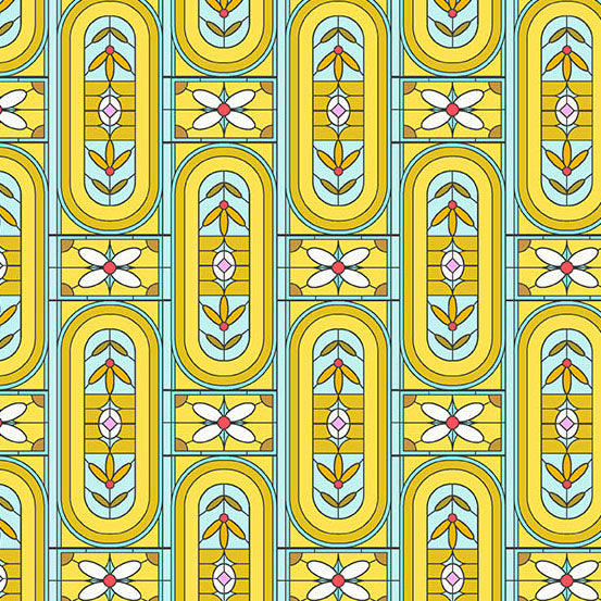 Jinny | Stained Gold by Alison Glass for Andover Fabrics | A-10335-Y