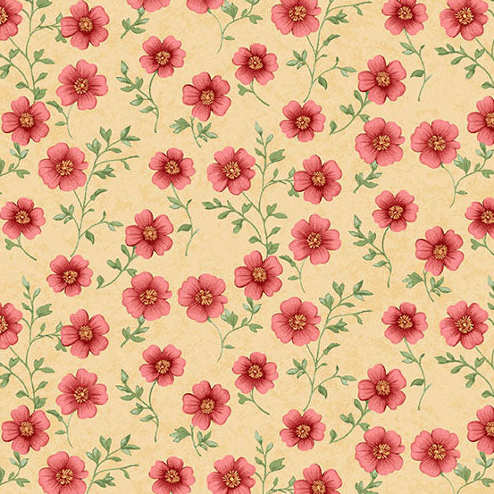 Sparrow Falls | Blossom Flax by Michael Nardi for Andover Fabrics | A-10385-Y