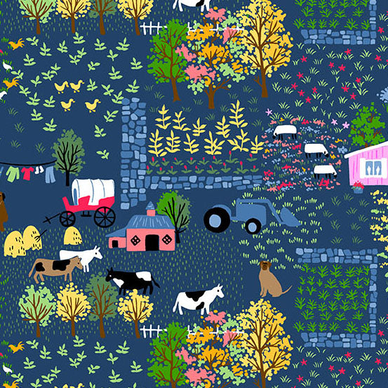 Our Simple Life | The Little Pink Homestead - Night Sky by Charisma Horton for Andover Fabrics | A-10400-B