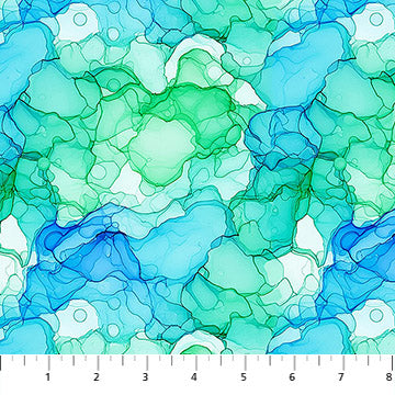 Radiant Rhapsody | Aquatic Cool by Patrick Lose for Northcott Fabrics | 10739-60