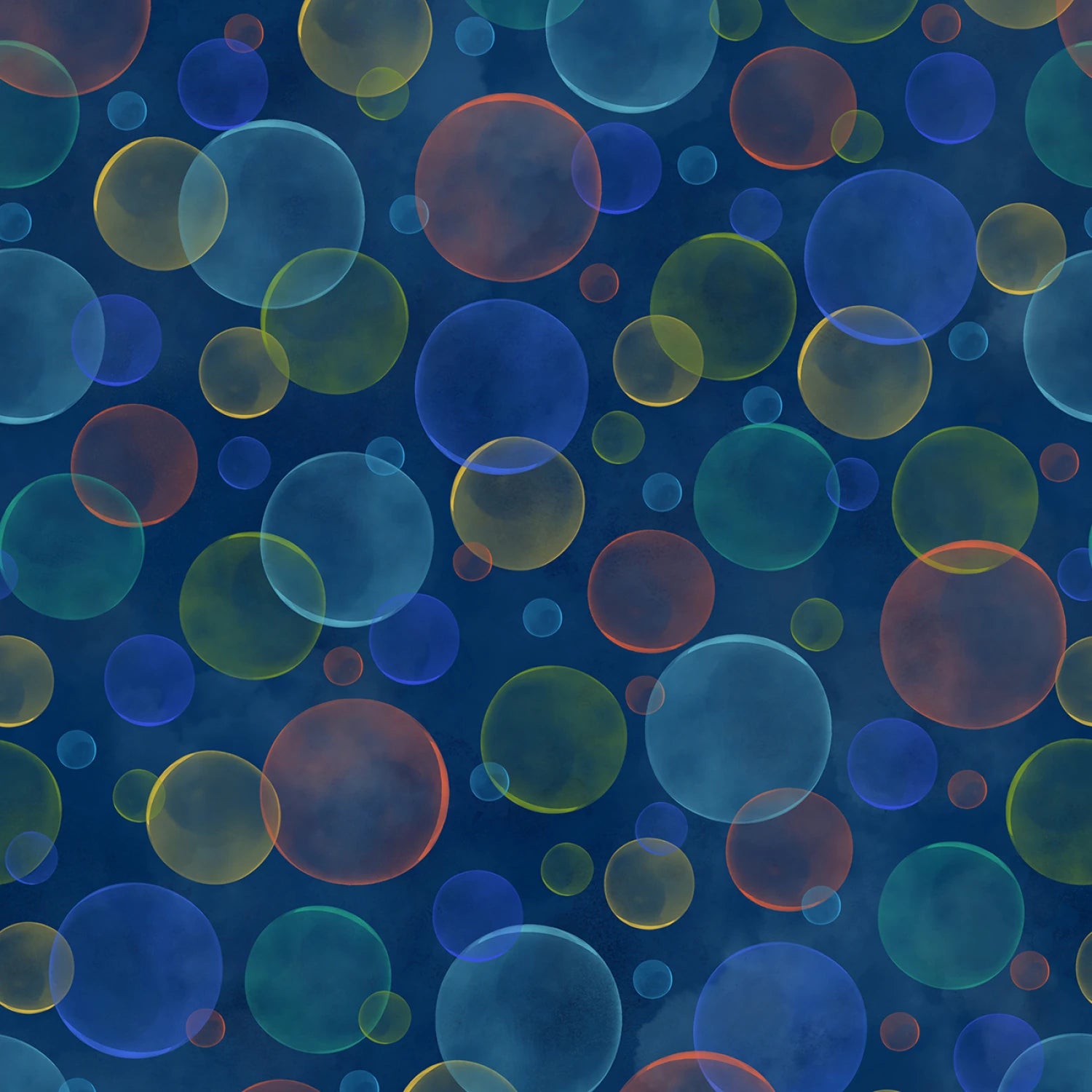 Space Monsters | Bubbles - Dark Navy/Multi by Maywood Studio | MAS10925-NZ