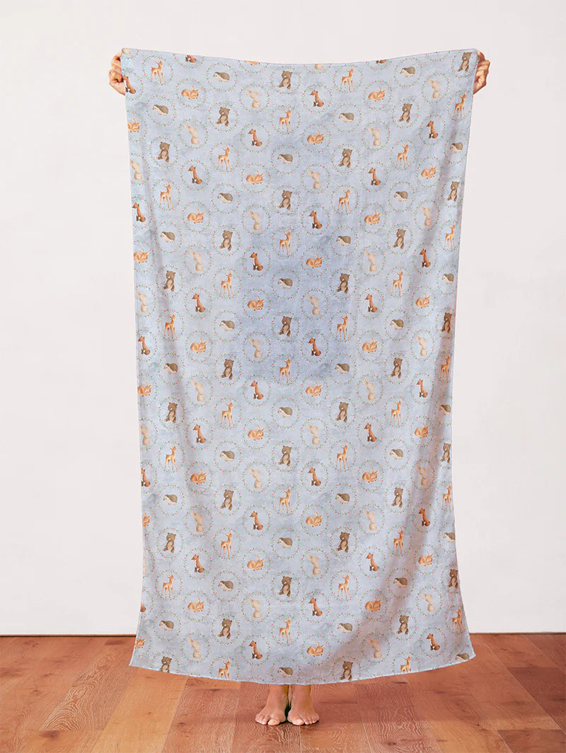 Nature's Nursery | Animal Circles Blue by Paintbrush Studio | 120-24516