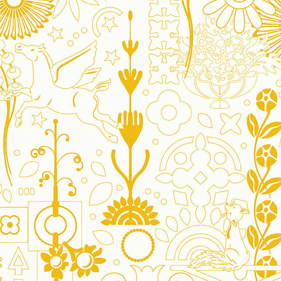 Sun Print Whisper | Sunshine Cameo by Alison Glass for Andover Fabrics | A-1319-Y