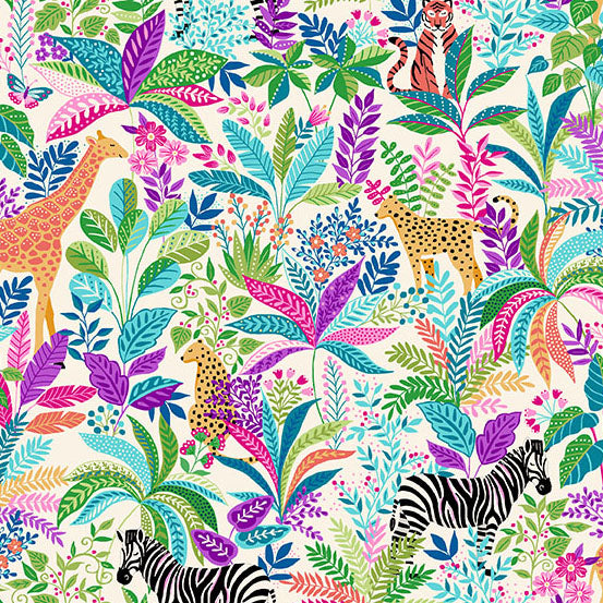 Tropica | 5" Charm Pack by Makower UK for Andover Fabrics | 42 pcs