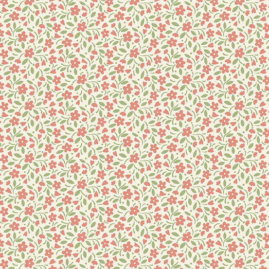 Heartland | Azalea Hearts and Flowers by Judy Jarvi for Andover Fabrics | A-1587-E