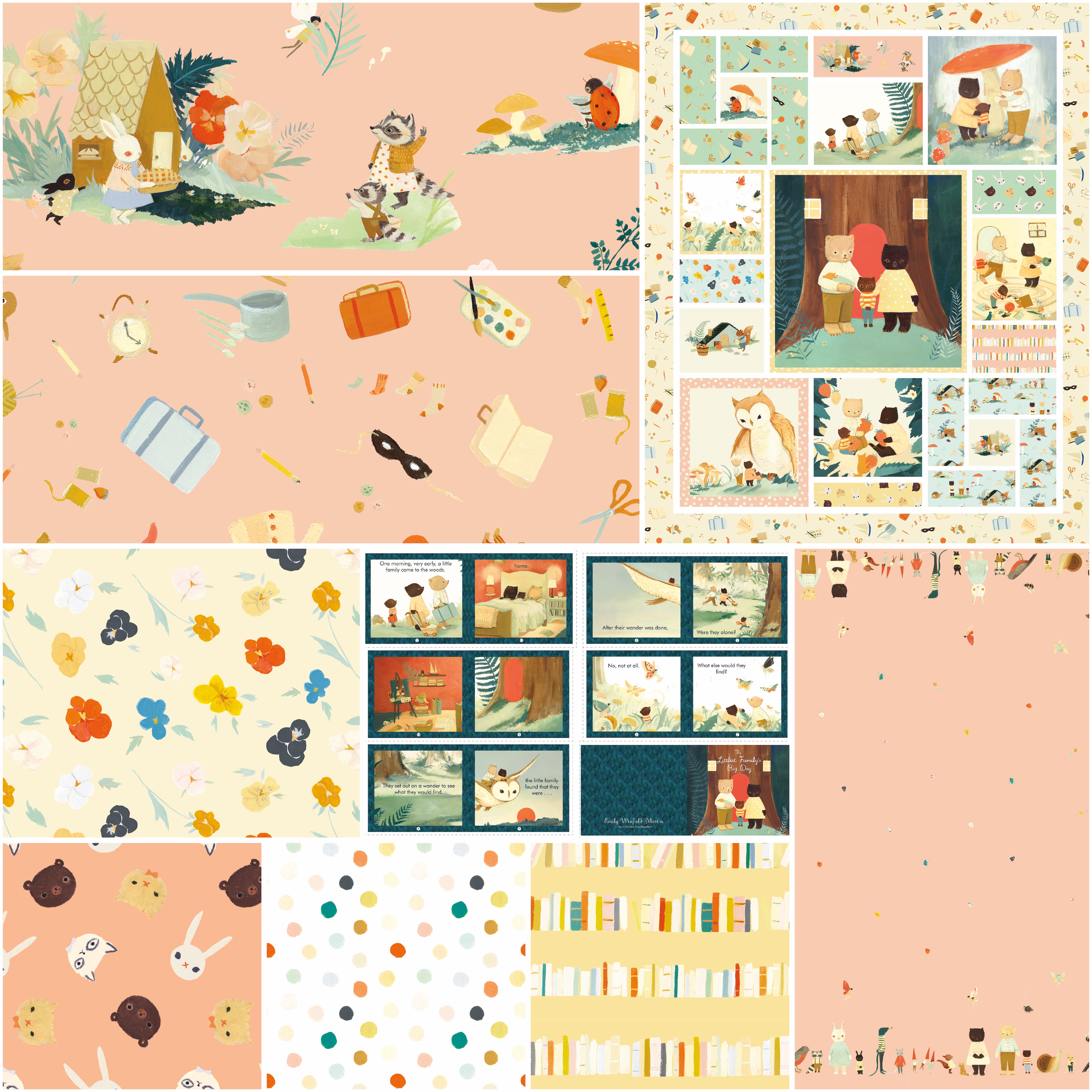 Littlest Family's Big Day | 1-Yard Bundle Blush by Emily Winfield Martin for Riley Blake | 9 pcs
