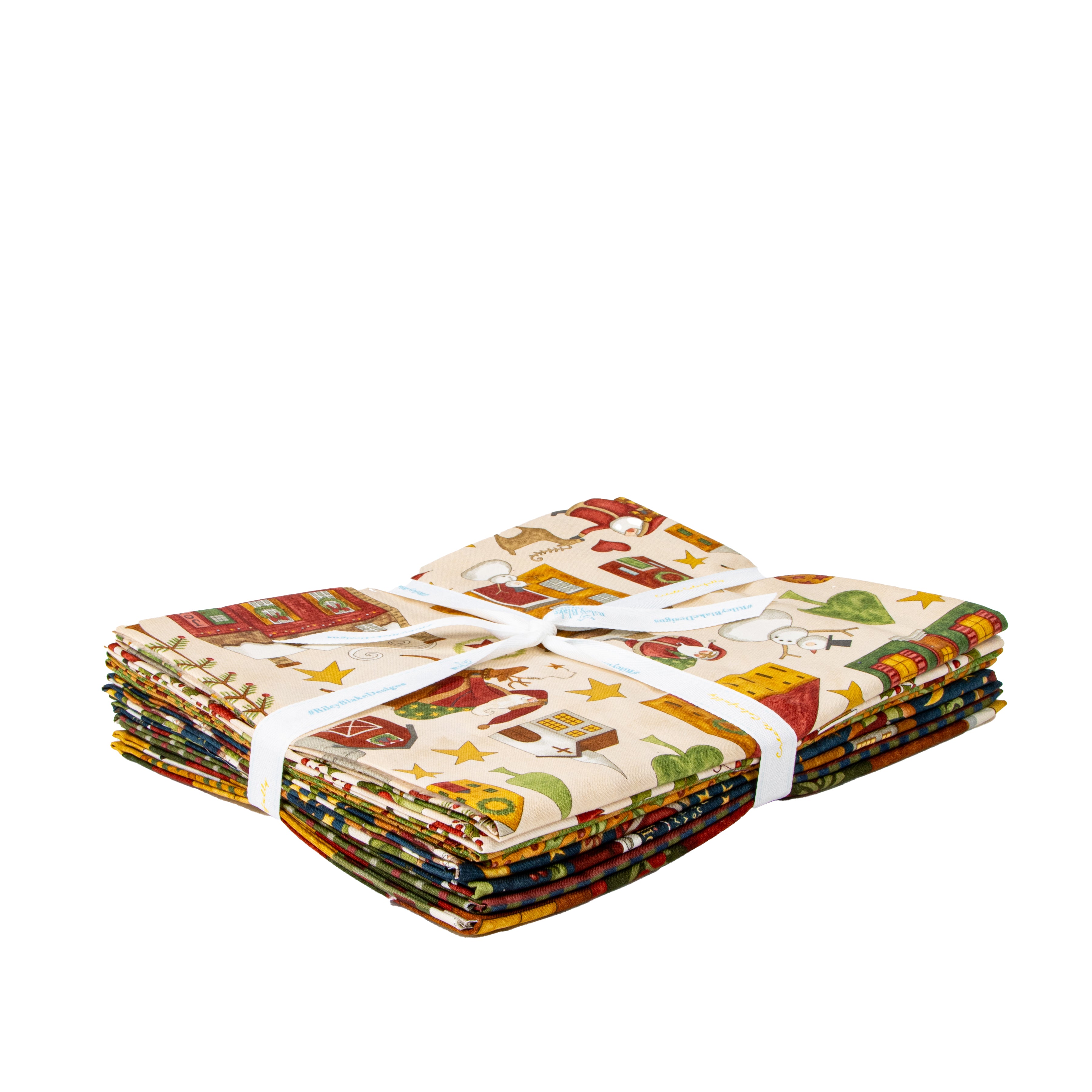 Up on the Housetop | One Yard Bundle Snowflake by Teresa Kogut for Riley Blake | 8pcs