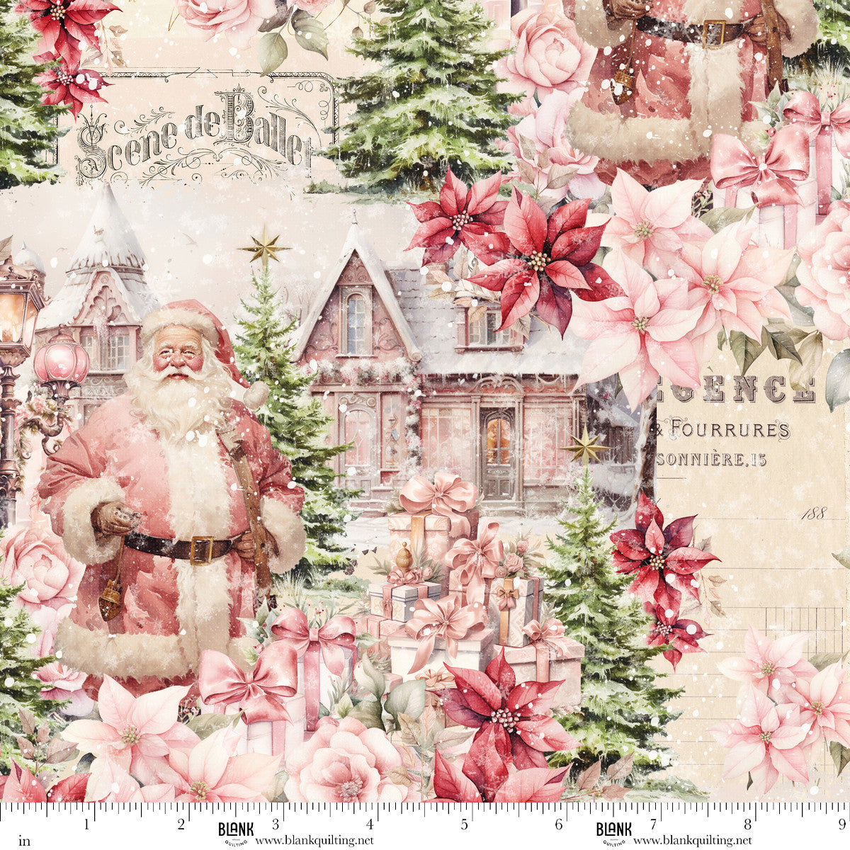 Christmas Magic | Christmas Scenic Ivory by Frank Garcia for Blank Quilting | 2014-41