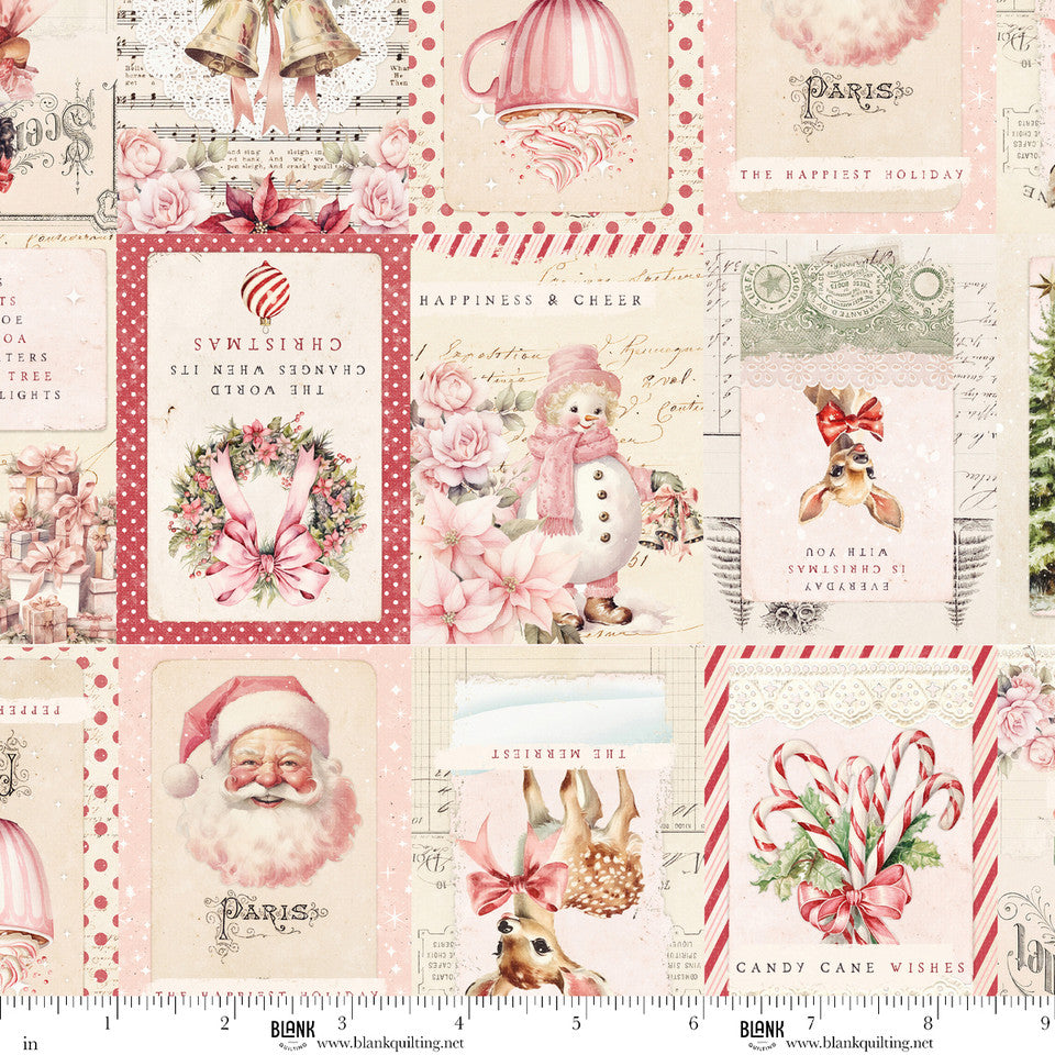 Christmas Magic | Christmas Labels Ivory by Frank Garcia for Blank Quilting | 2016-41