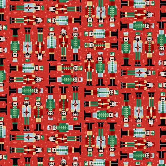 The Nutcracker | Soldiers Red by Makower UK for Andover Fabrics | MU-224-R