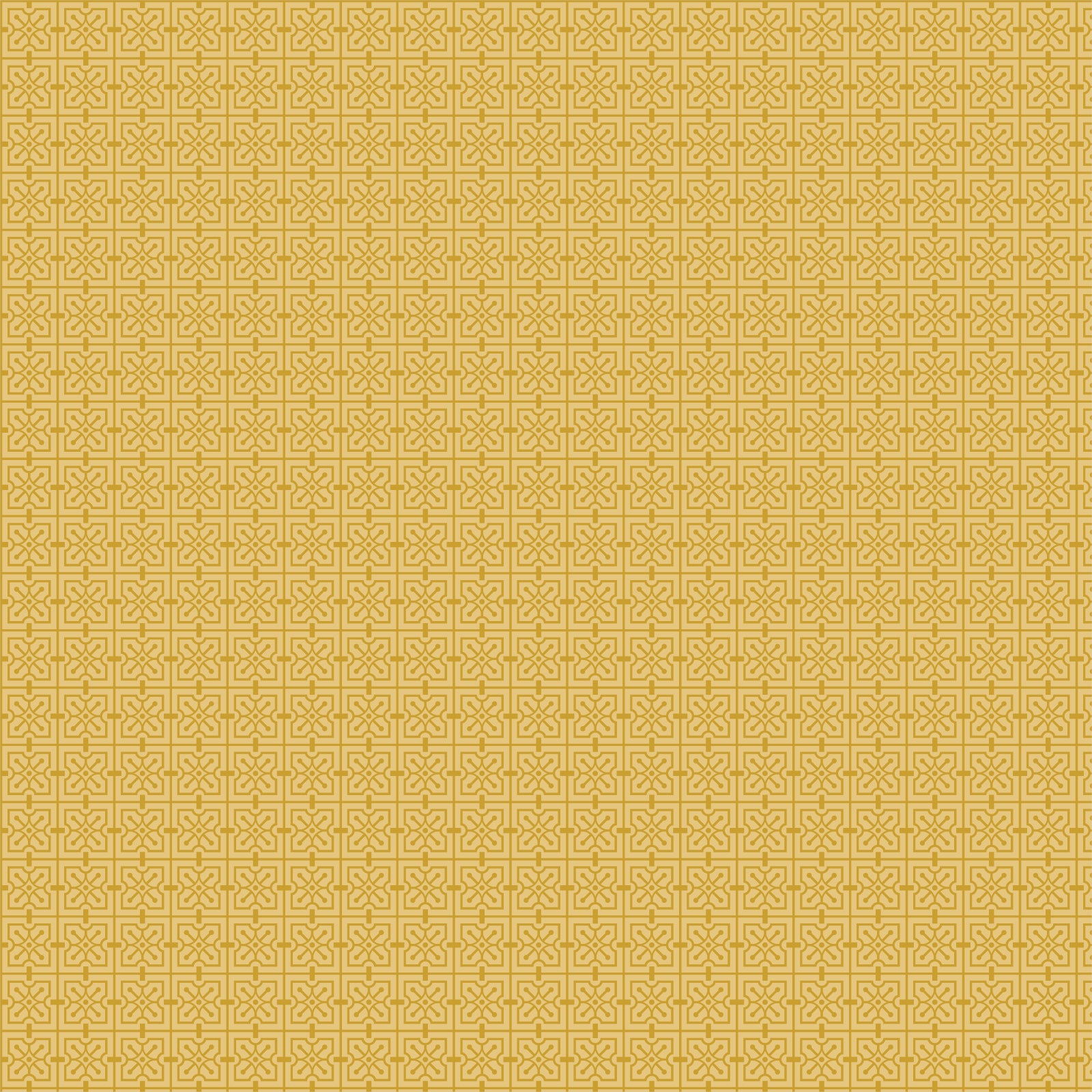 Frank Lloyd Wright Collection by Cloud9 | The House Beautiful Design C - Mustard (227553) | 100% Organic Cotton