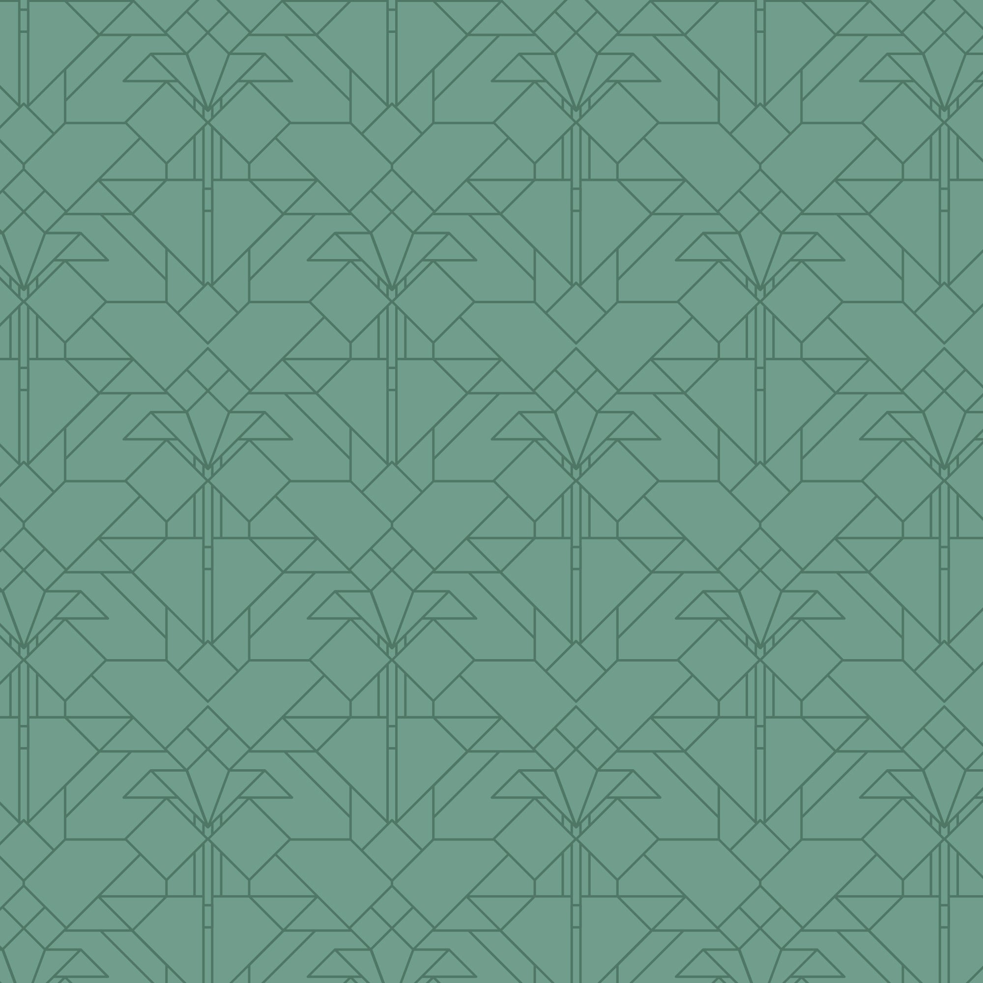 Frank Lloyd Wright Collection by Cloud9 | Coonley Tulip - Water Tonal Blender (227971) | 100% Organic Cotton