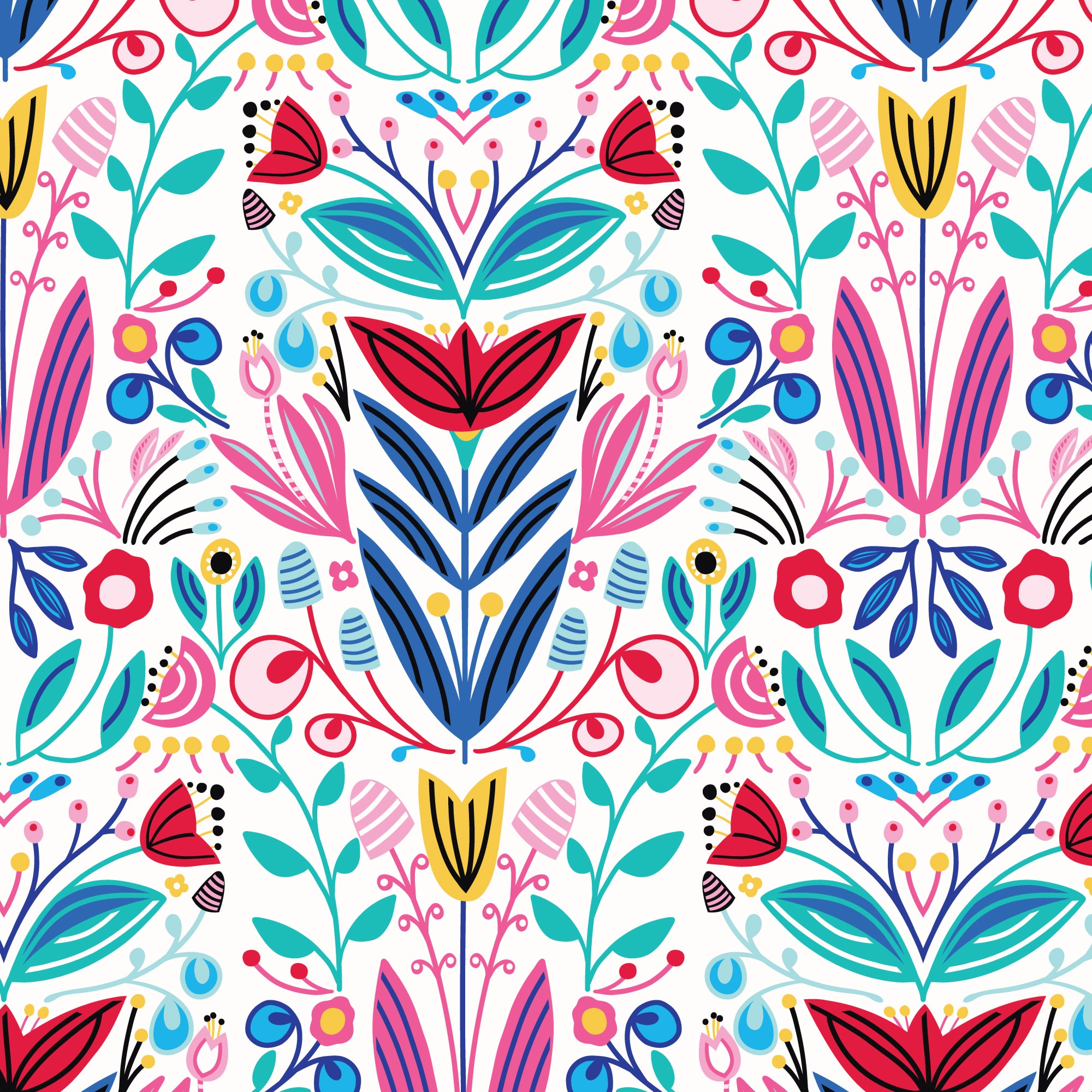 Reindeer Romance | Winter Garden by Kate Lower for Cloud9 | 100% Organic Cotton