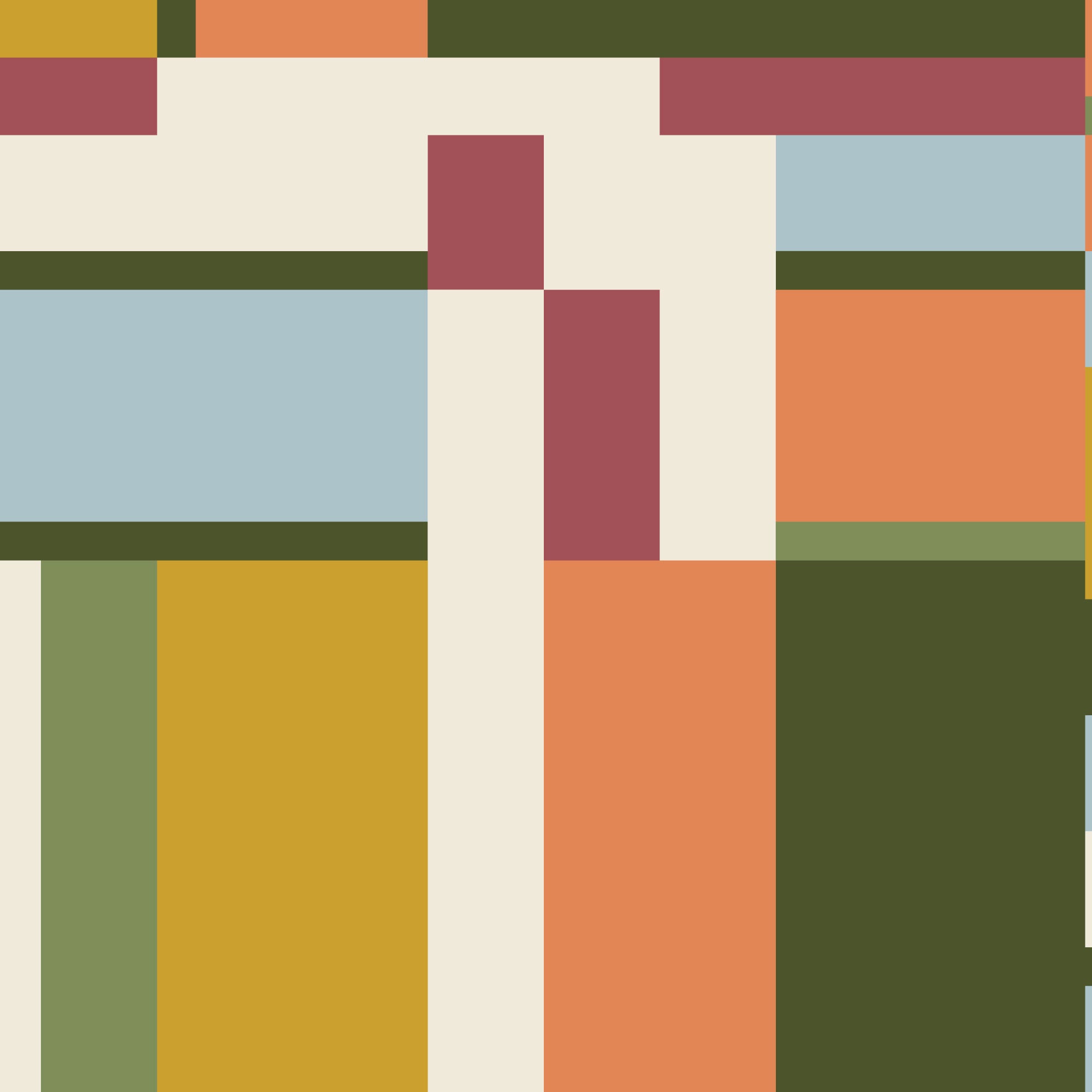 American Bold | Oak Park - Orange/Green by Frank Lloyd Wright for Cloud9 | 228692 | 100% Organic Cotton