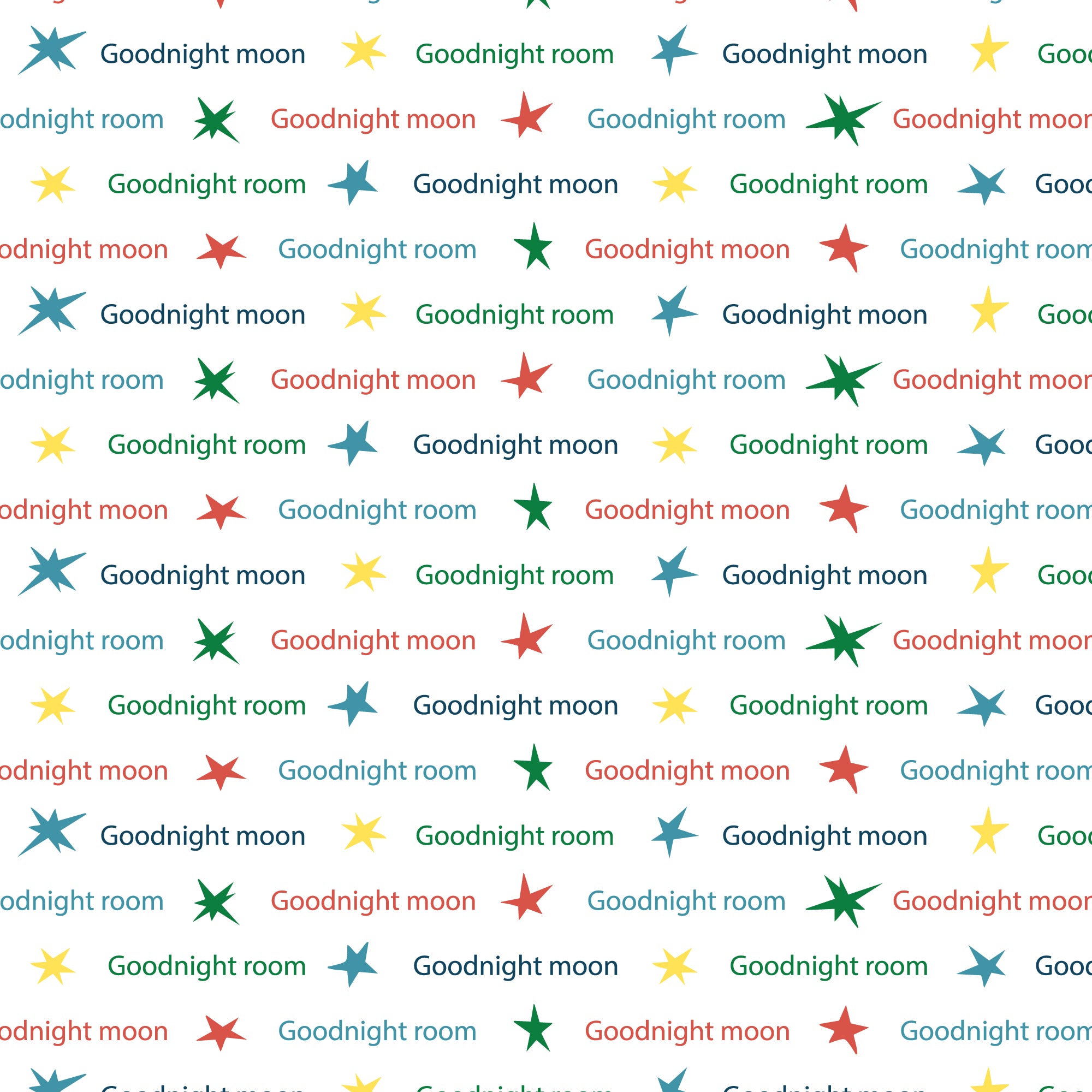 Goodnight Moon | Goodnight Wishes - White/Multi (229225) by Margaret Wise Brown for Cloud9 | 100% Organic Cotton