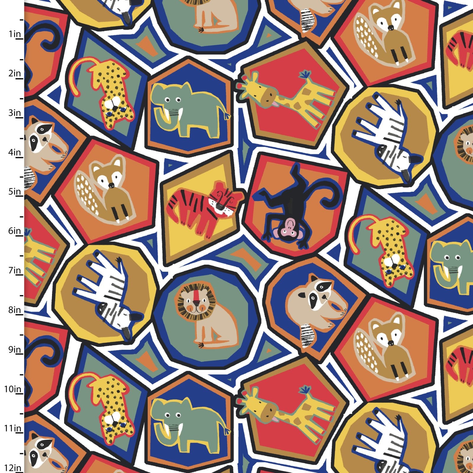 Jungle Jam | Animal Maze Multi by Michael Moon for 3 Wishes Fabrics | 23321-MLT