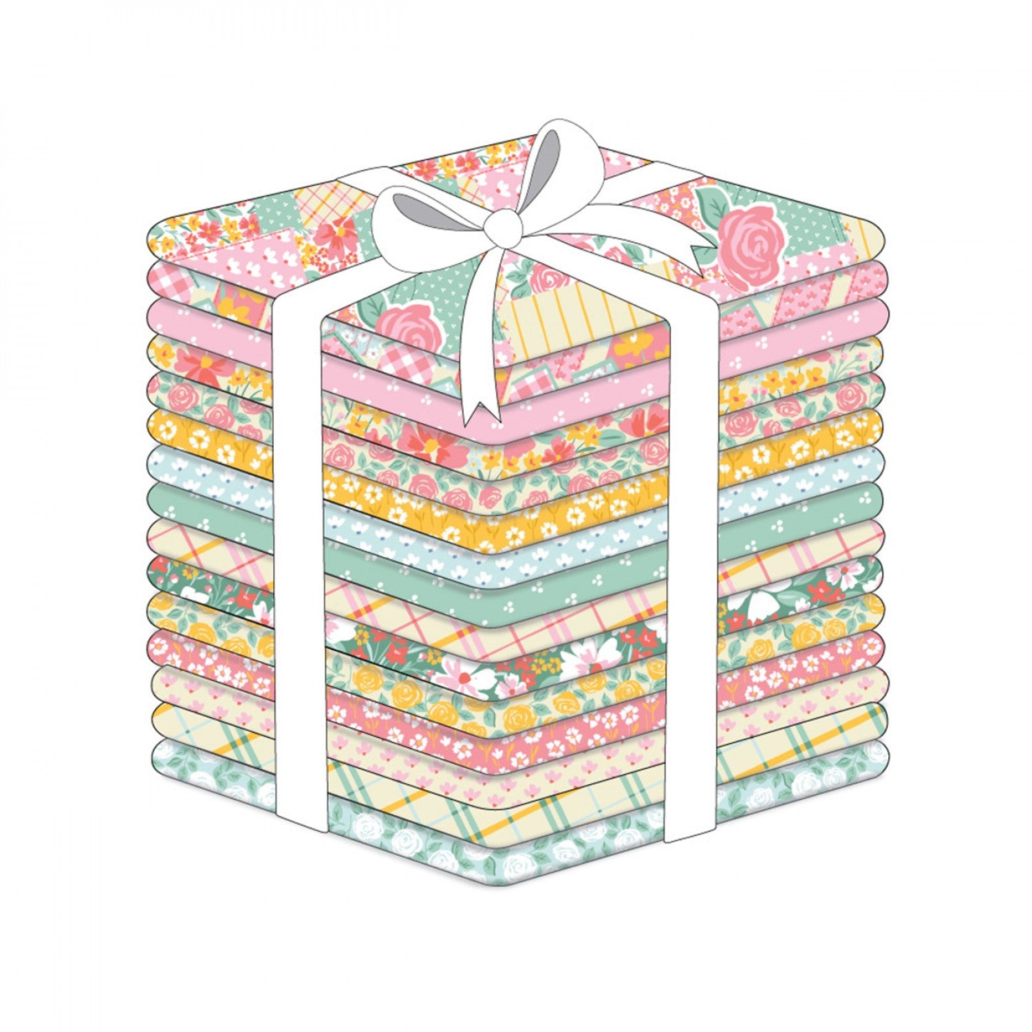 Prairie Days Fat Quarter Bundle by Elizabeth Silver (15pcs)