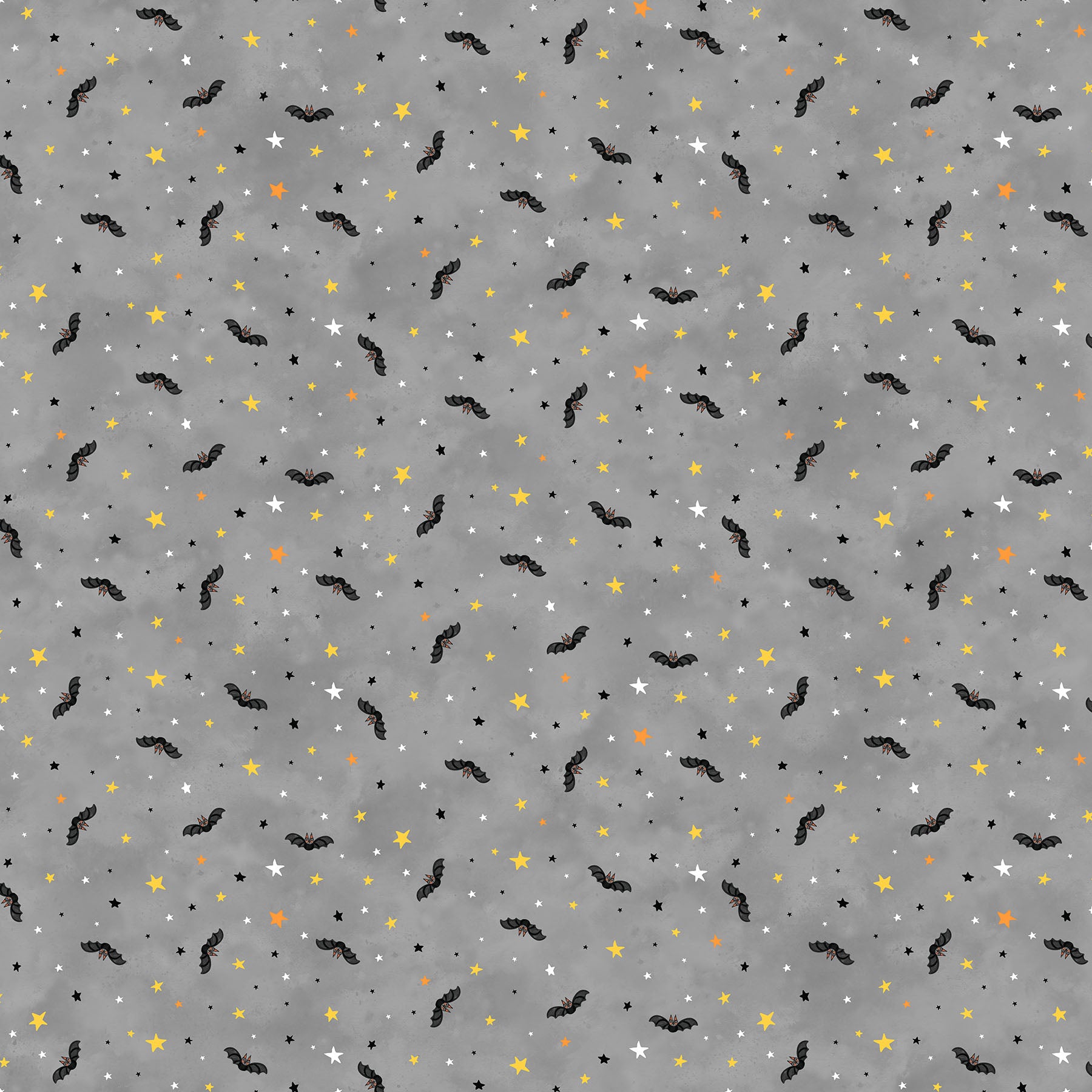 The Boo Crew | Bat Toss Gray Multi by Northcott Studio for Northcott Fabrics | 28204-96