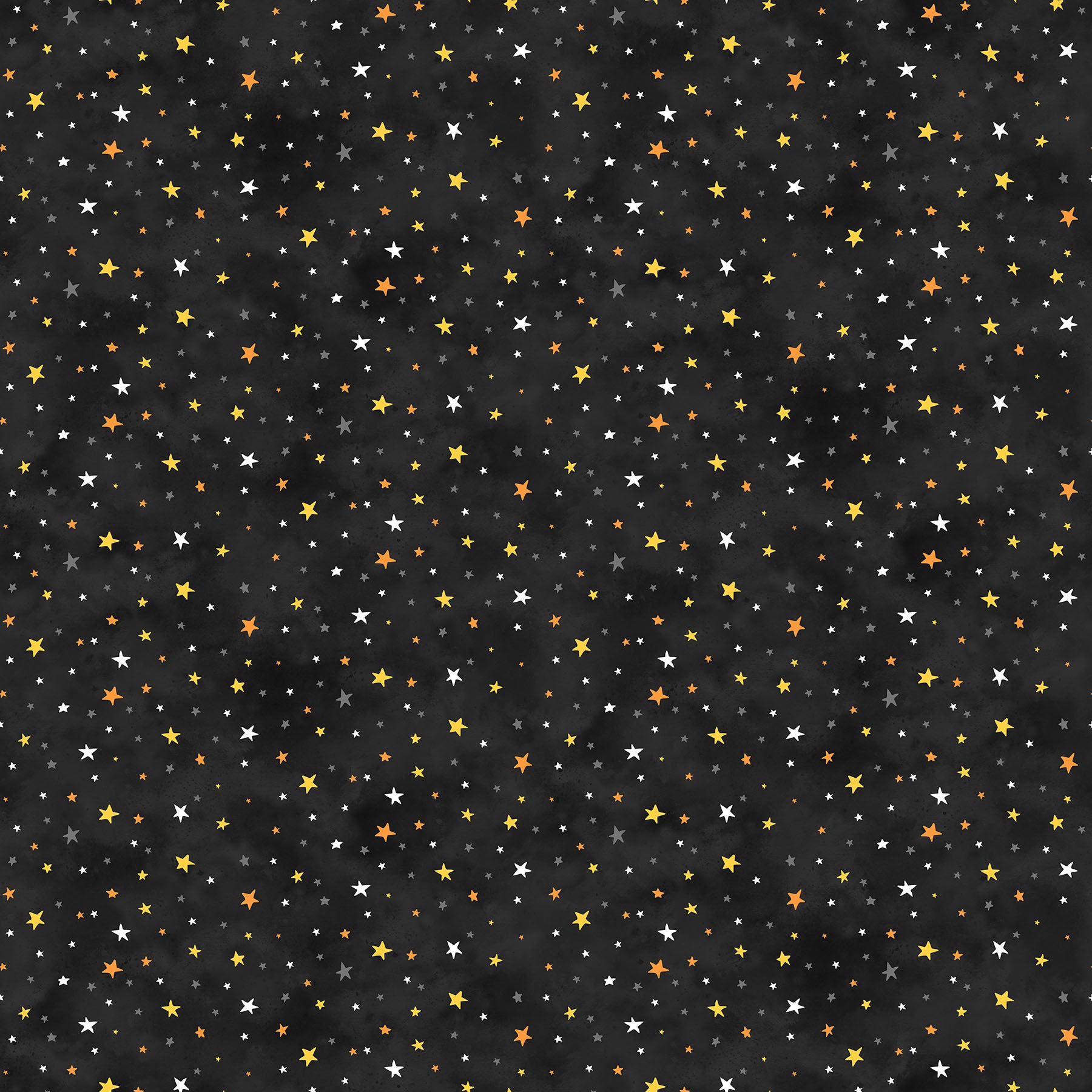 The Boo Crew | Stars Black Multi by Northcott Studio for Northcott Fabrics | 28206-99