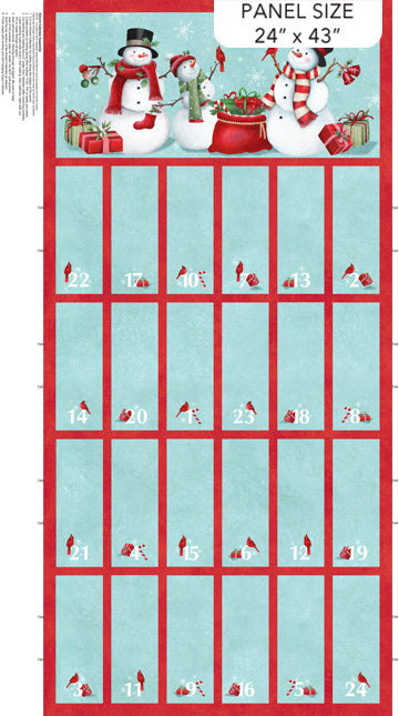 Holly Jolly | Advent Panel by EML Studio for Northcott | 28819-64