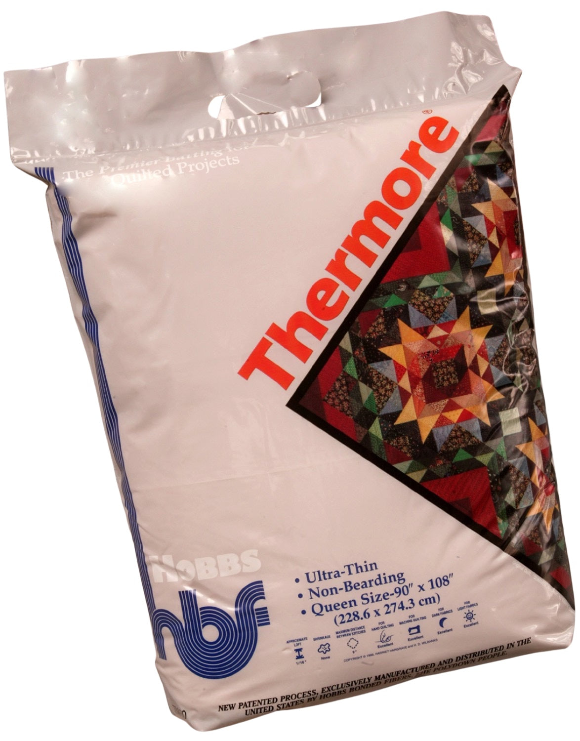 Thermore 100% Polyester Ultra Thin Batting - Queen Size 90"X108"