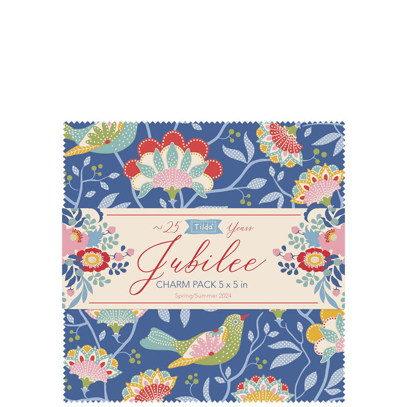 Jubilee | 5" Charm Pack by Tone Finnanger for Tilda Fabrics | TIL300189 | 40 pcs